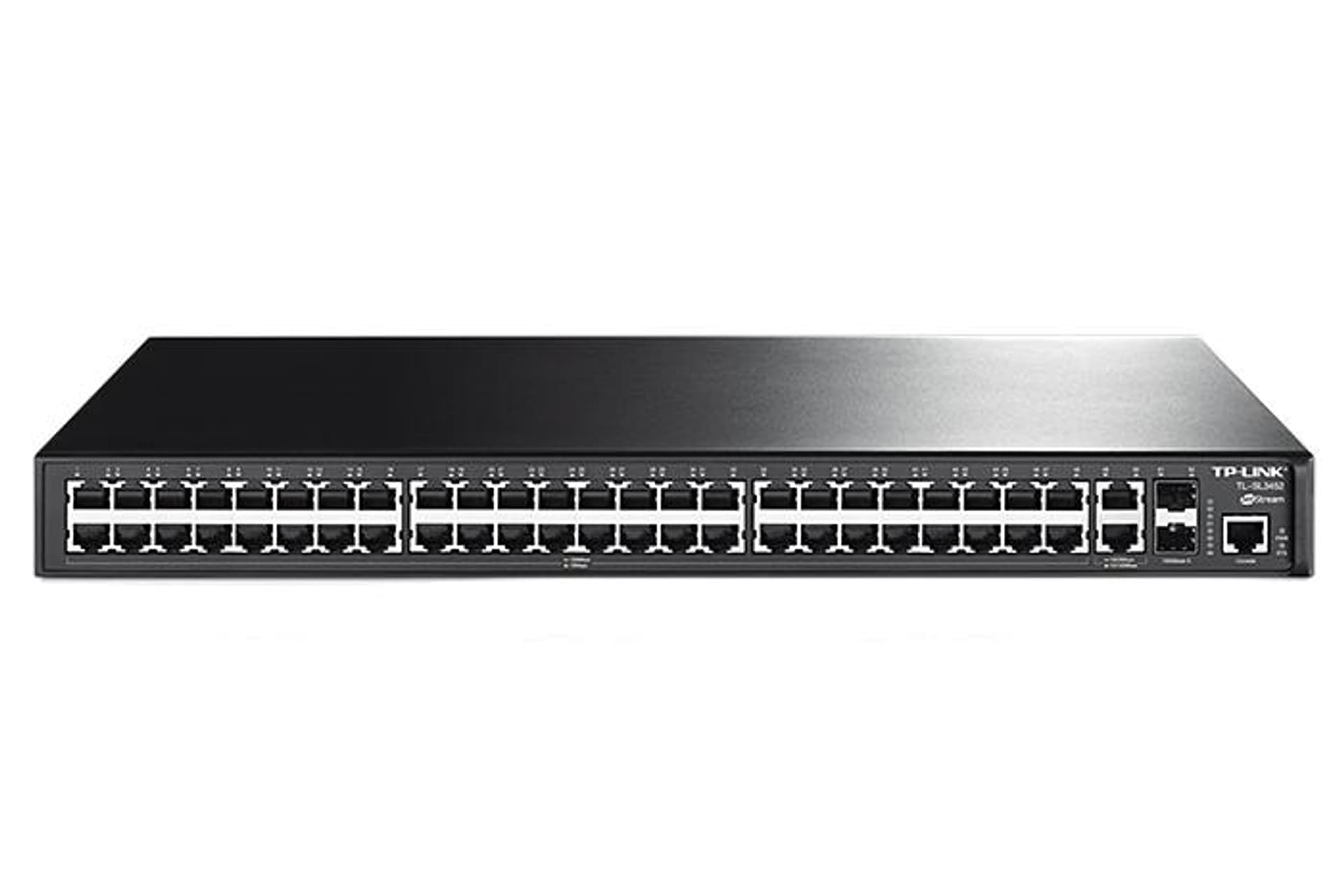 

TP-Link TL-SL3452 Przełącznik zarządzalny L2, 48 portów 10/100Mb/s, 2 porty Gb, 2 sloty SFP