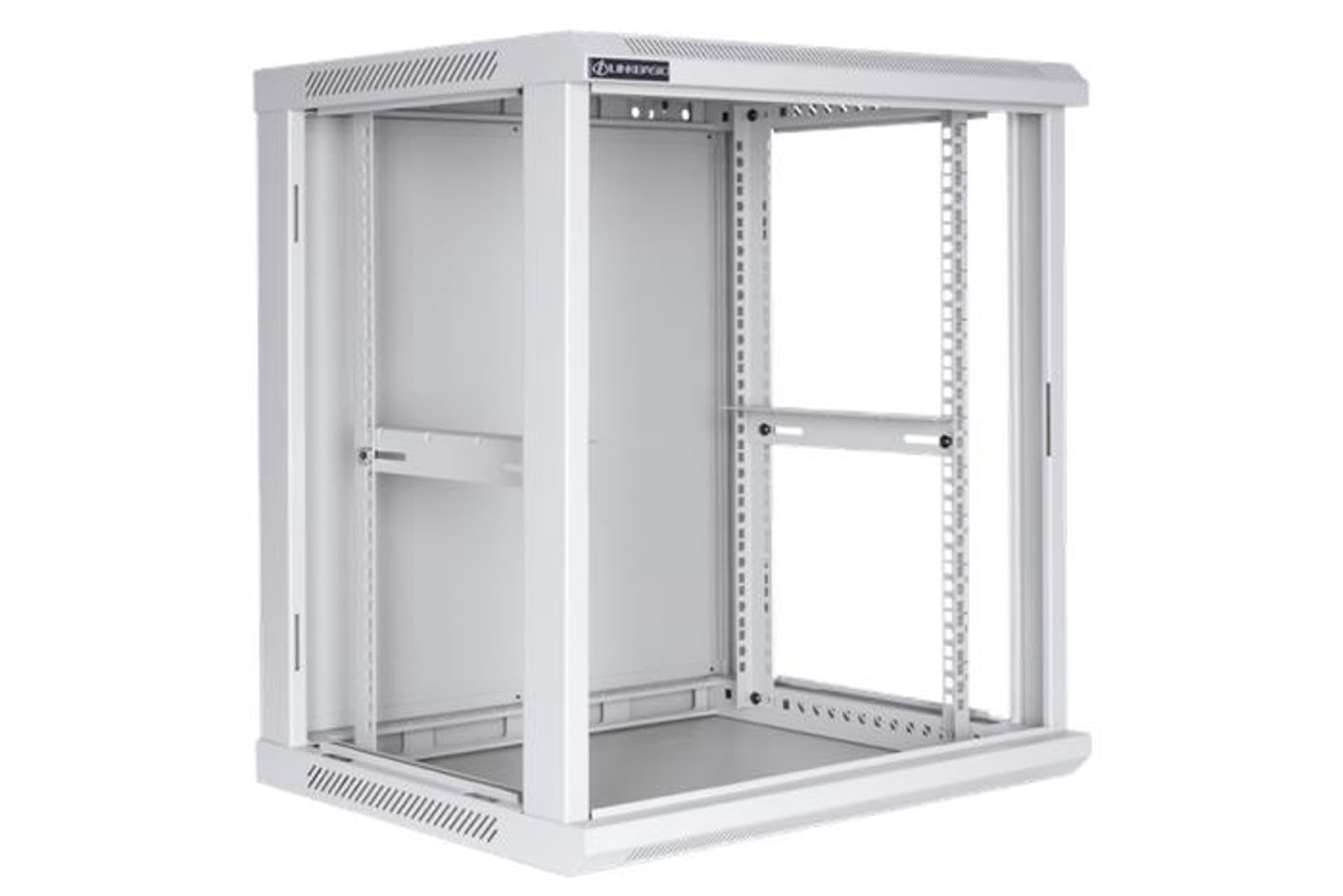 

Szafa wisząca rack 19 12U 600x450mm szara (drzwi przednie szklane)