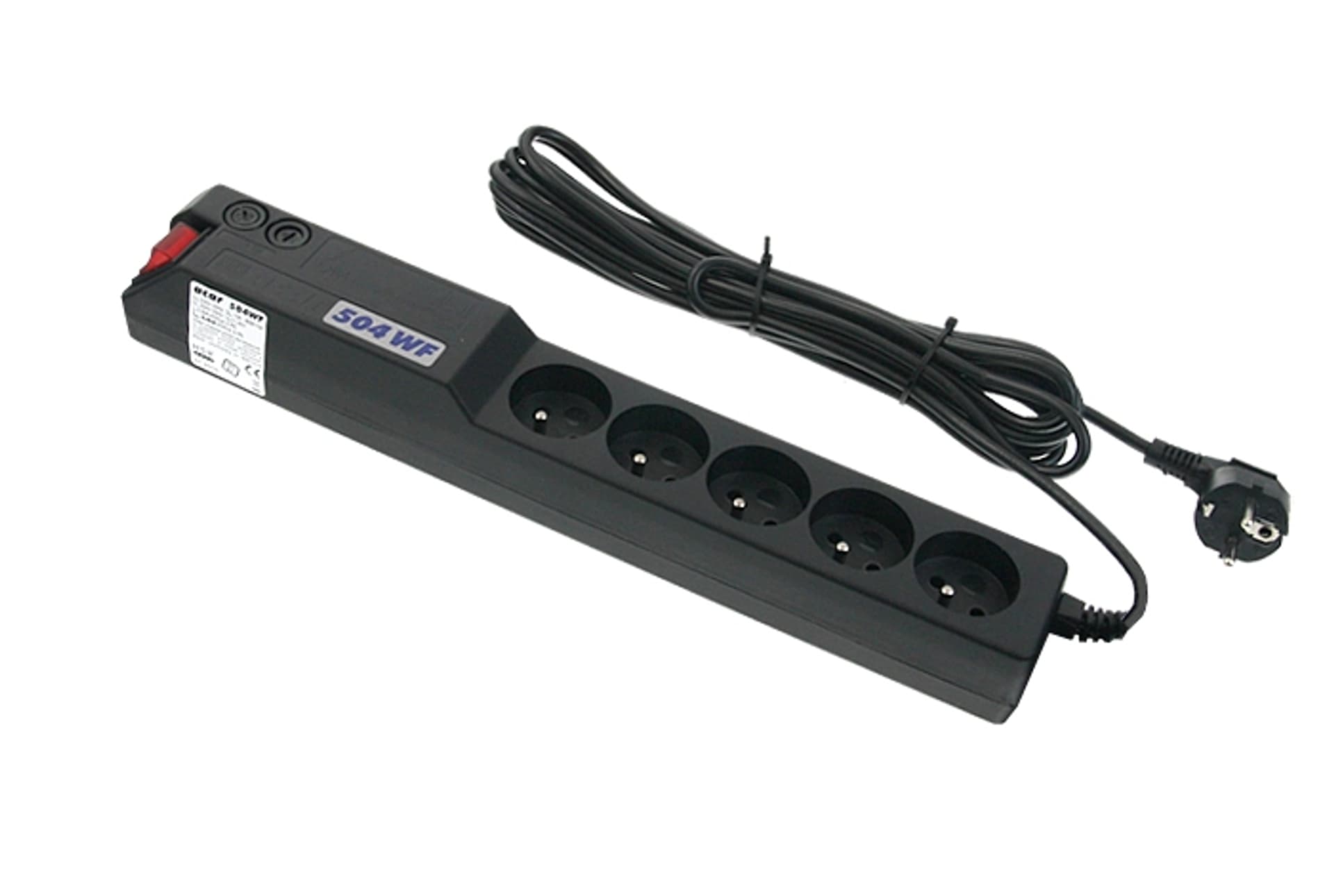 

Listwa przeciwprzepięciowa ACAR 504W - czarna, 5m