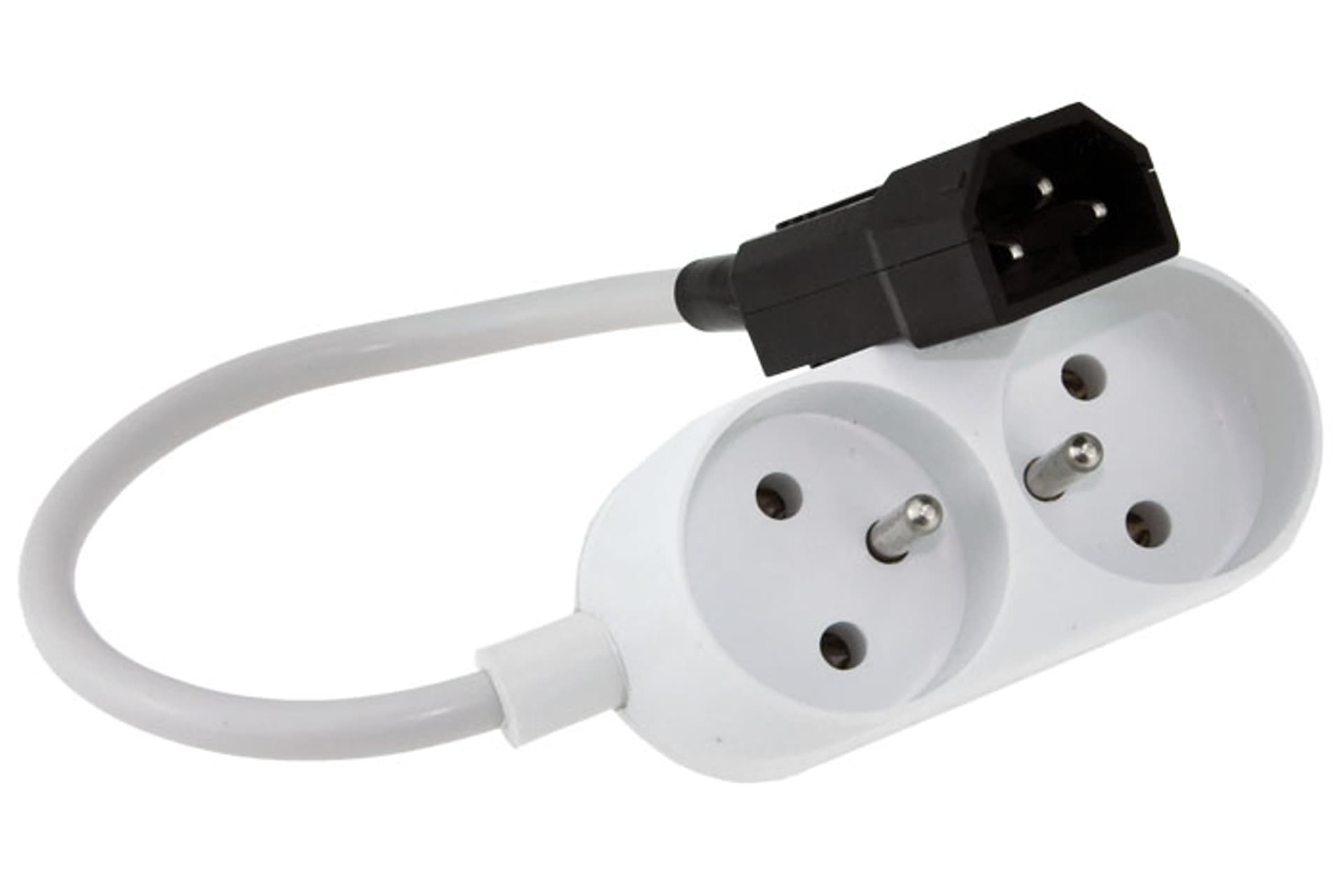 

UPS kabel, przejściówka IEC320 - dwa gniazda 230V