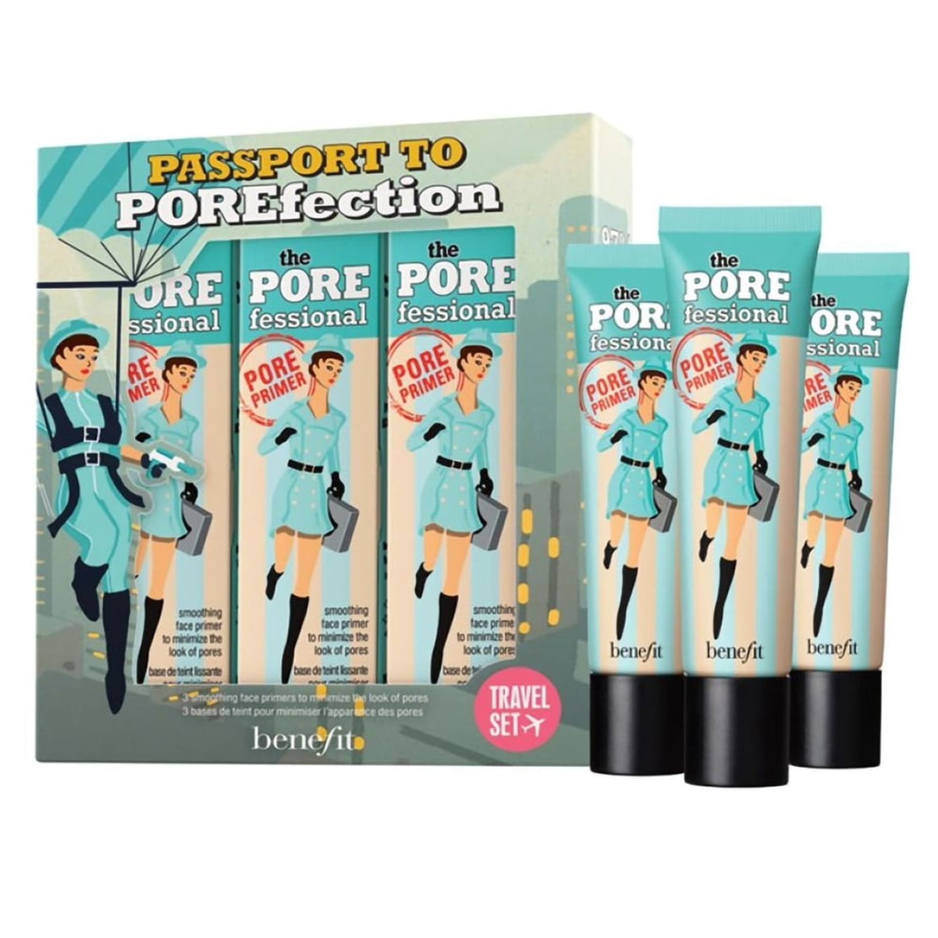 

Benefit Passport to Porefection Porefessional Face Primer Trio Travel Set zestaw baz pod makijaż 3x22ml