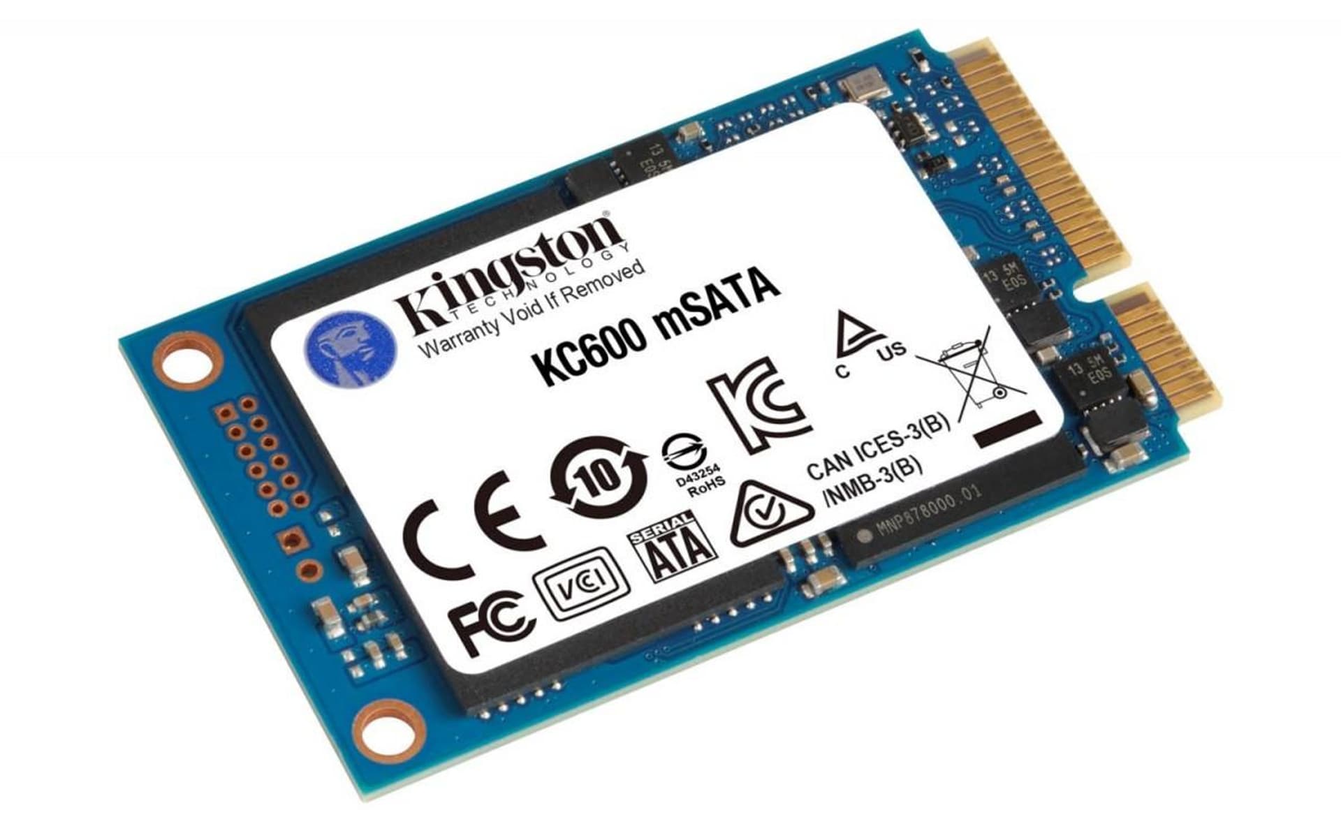 

Kingston KC600 256 GB, interfejs SSD mSATA, prędkość zapisu 500 MB/s, prędkość odczytu 550 MB/s