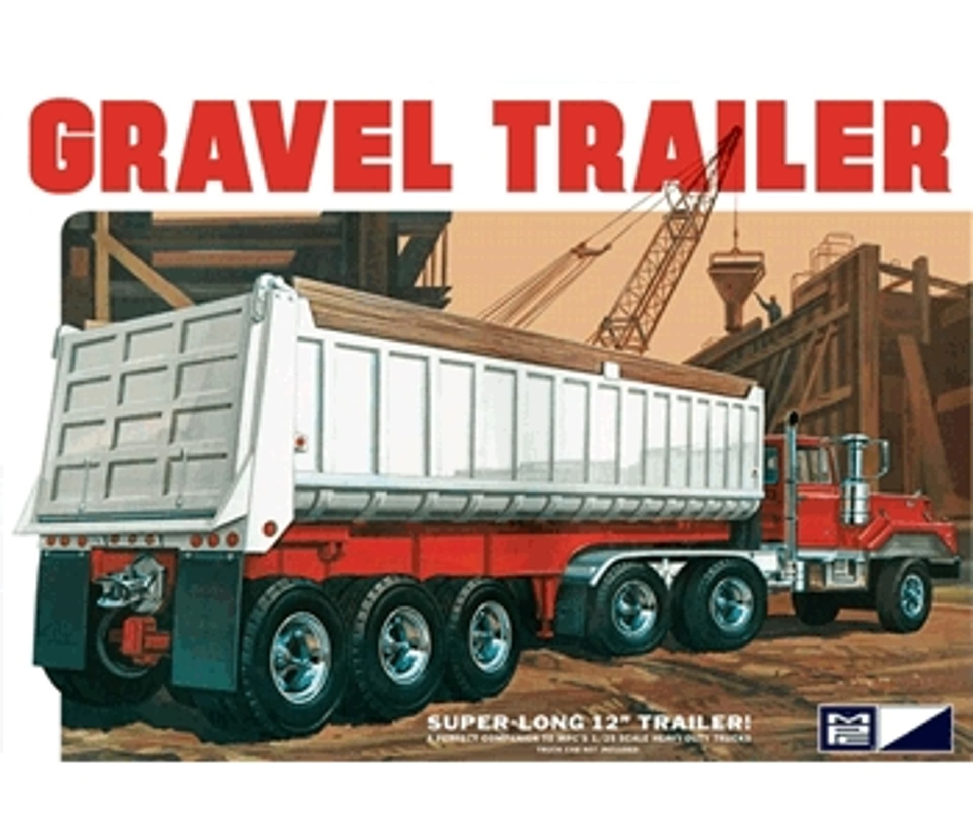 

Model plastikowy - Ciężarówka 3 Axle Gravel Trailer - MPC