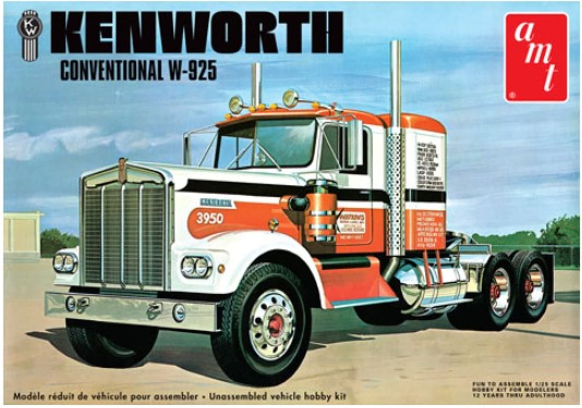 

Model plastikowy - Ciężarówka Kenworth W925 Watkins Conventional Semi Trucker 1:25 - AMT