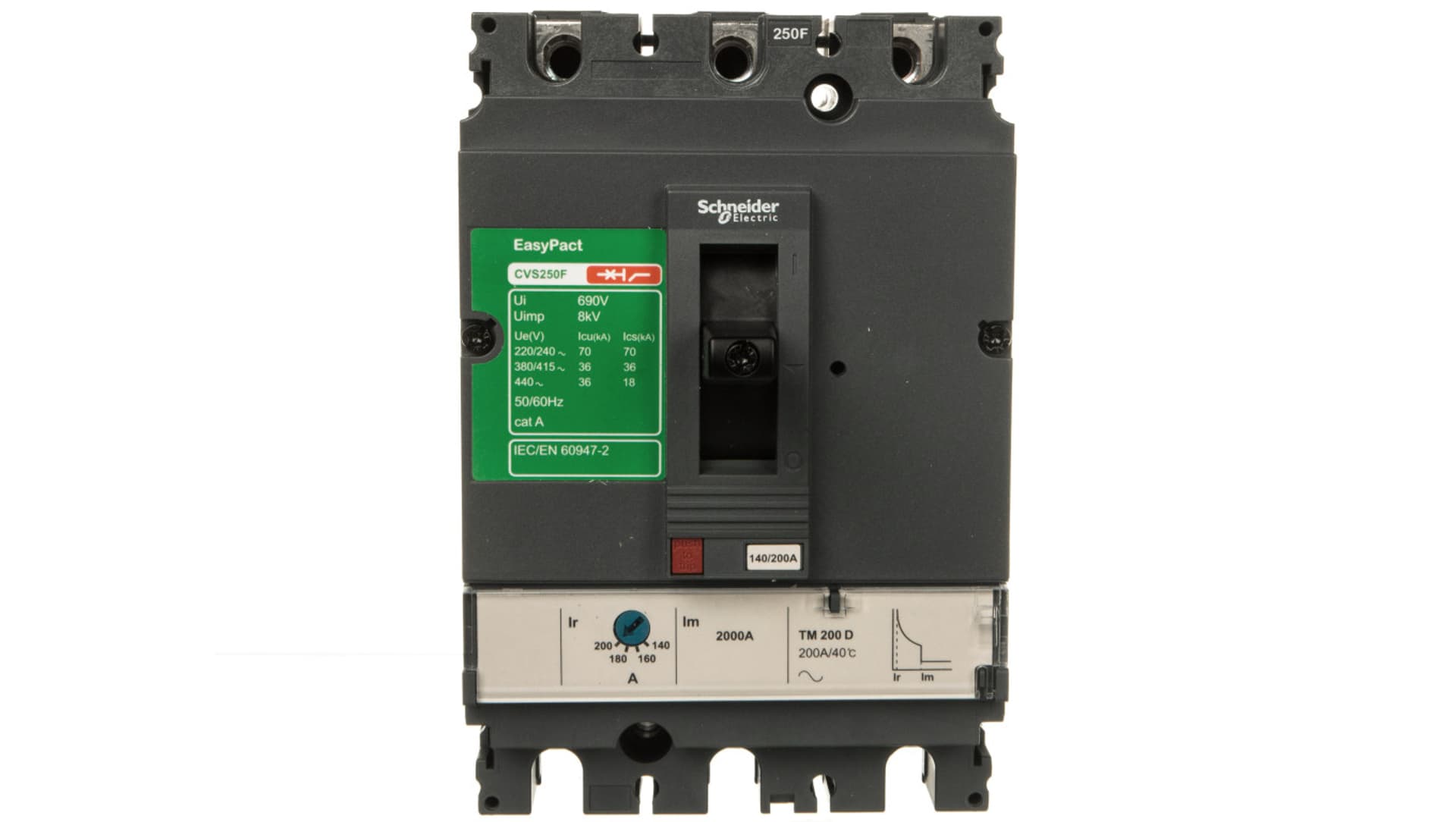 

Schneider Electric, Compact CVS, wyłącznik mocy 36kA , wyzwalacz termomagnetyczny 200A , 3P