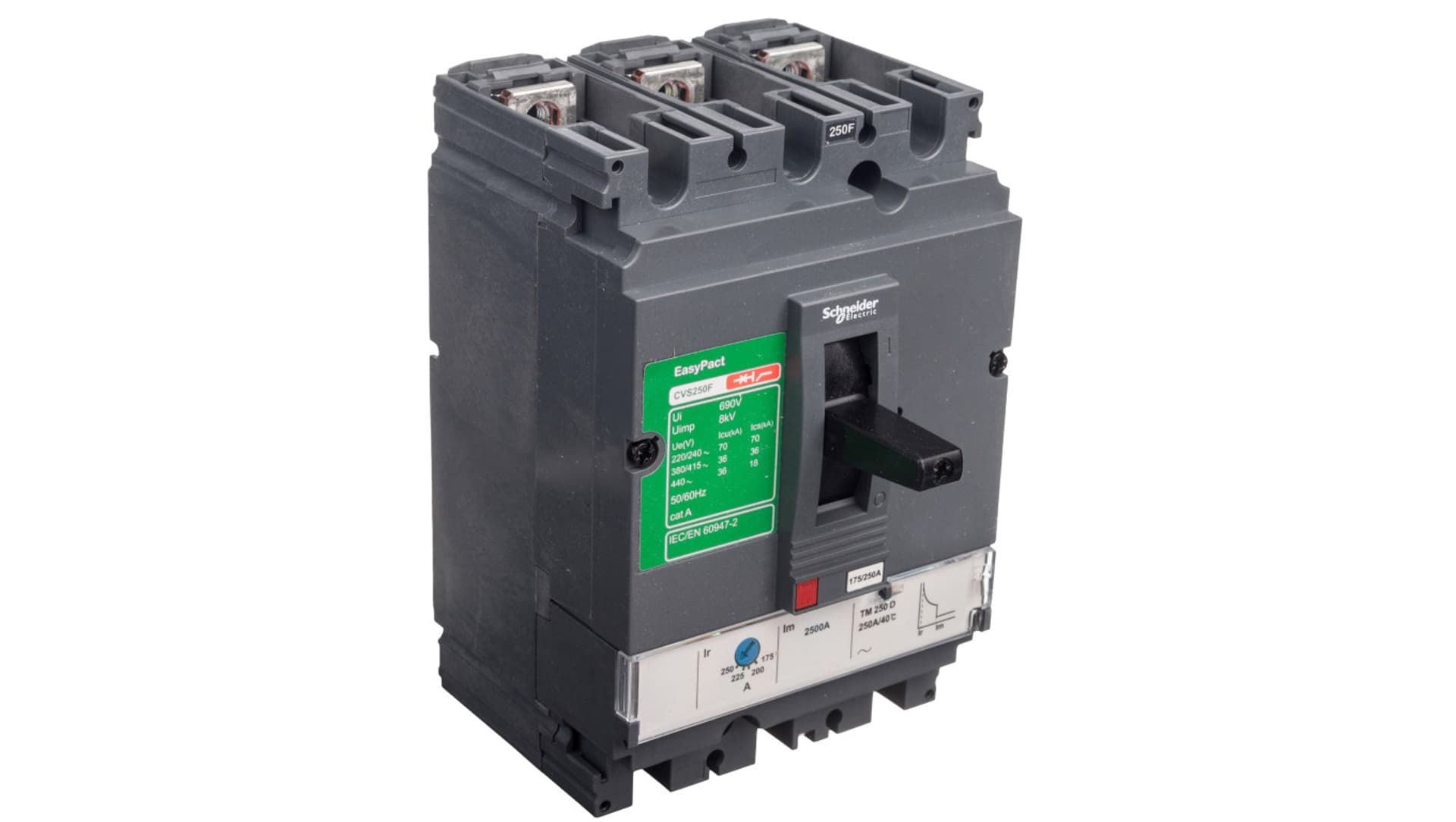 

Schneider Electric, Compact CVS, wyłącznik mocy 36kA , wyzwalacz termomagnetyczny 250A , 3P