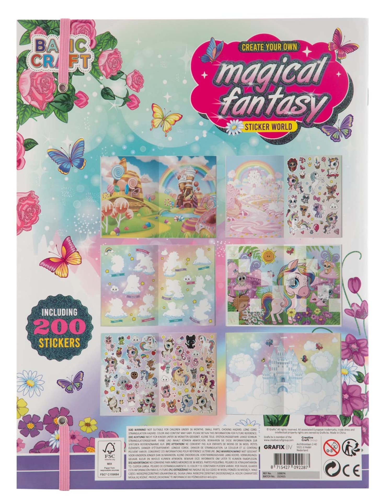 

Magical Fantasy Naklejka World Book + 200 naklejek