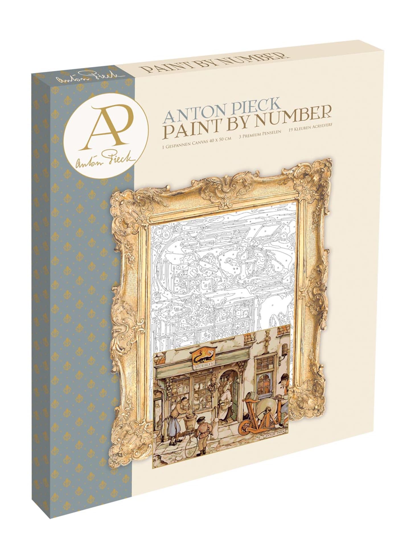 

Malowanie po numerach 40 x 50 - Anton Pieck- Witryna apteki