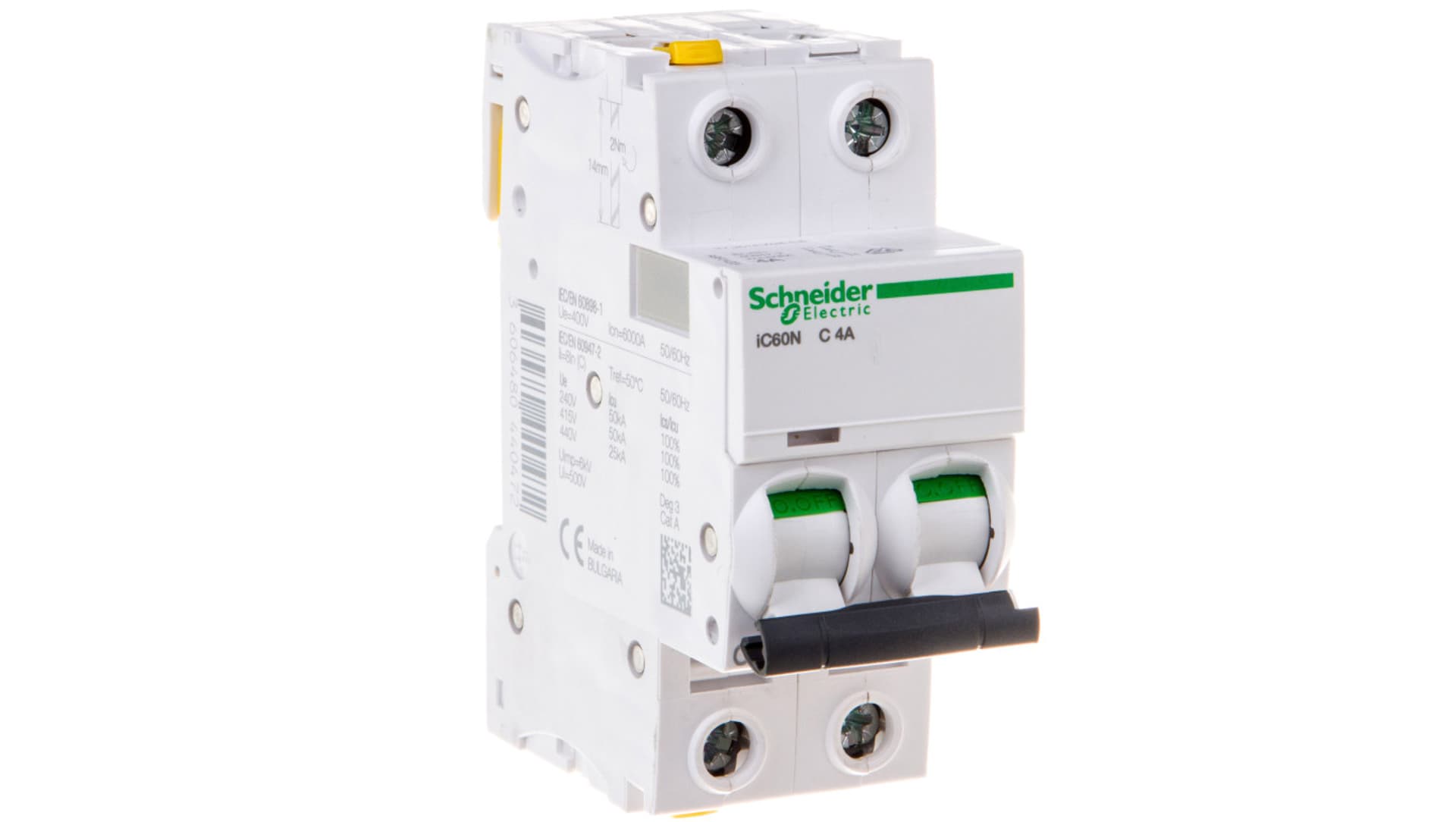 

Wyłącznik nadprądowy 2P C 4A 6kA AC iC60N-C4-2 A9F04204