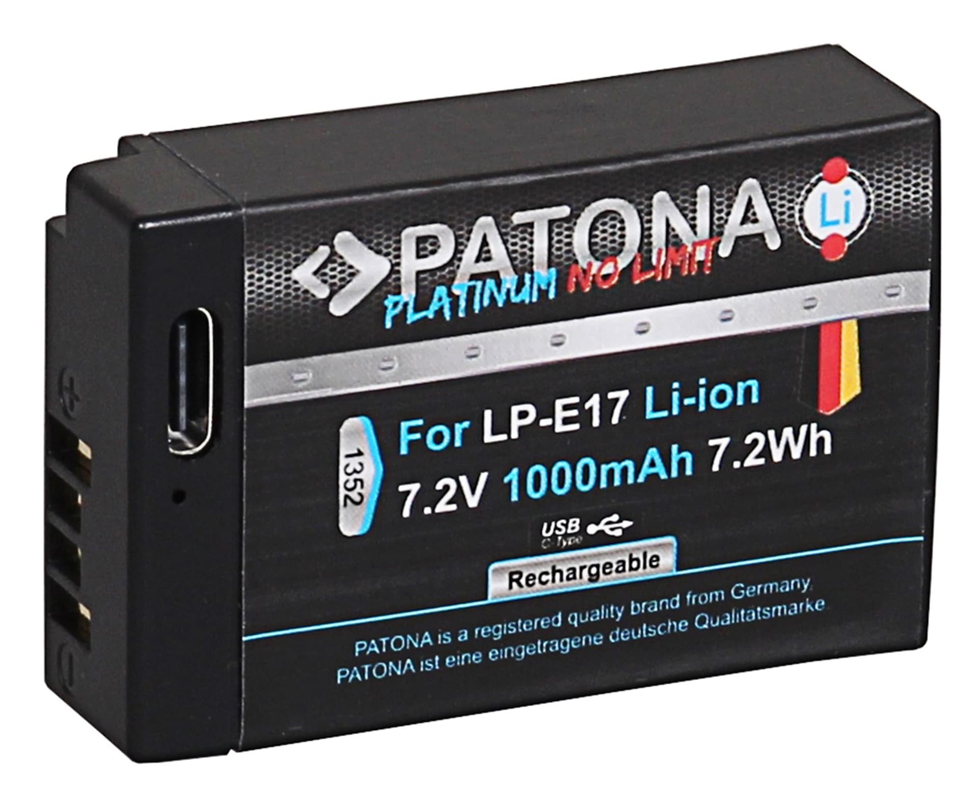 

Akumulator Patona Platinum LP-E17 z USB-C do Canona