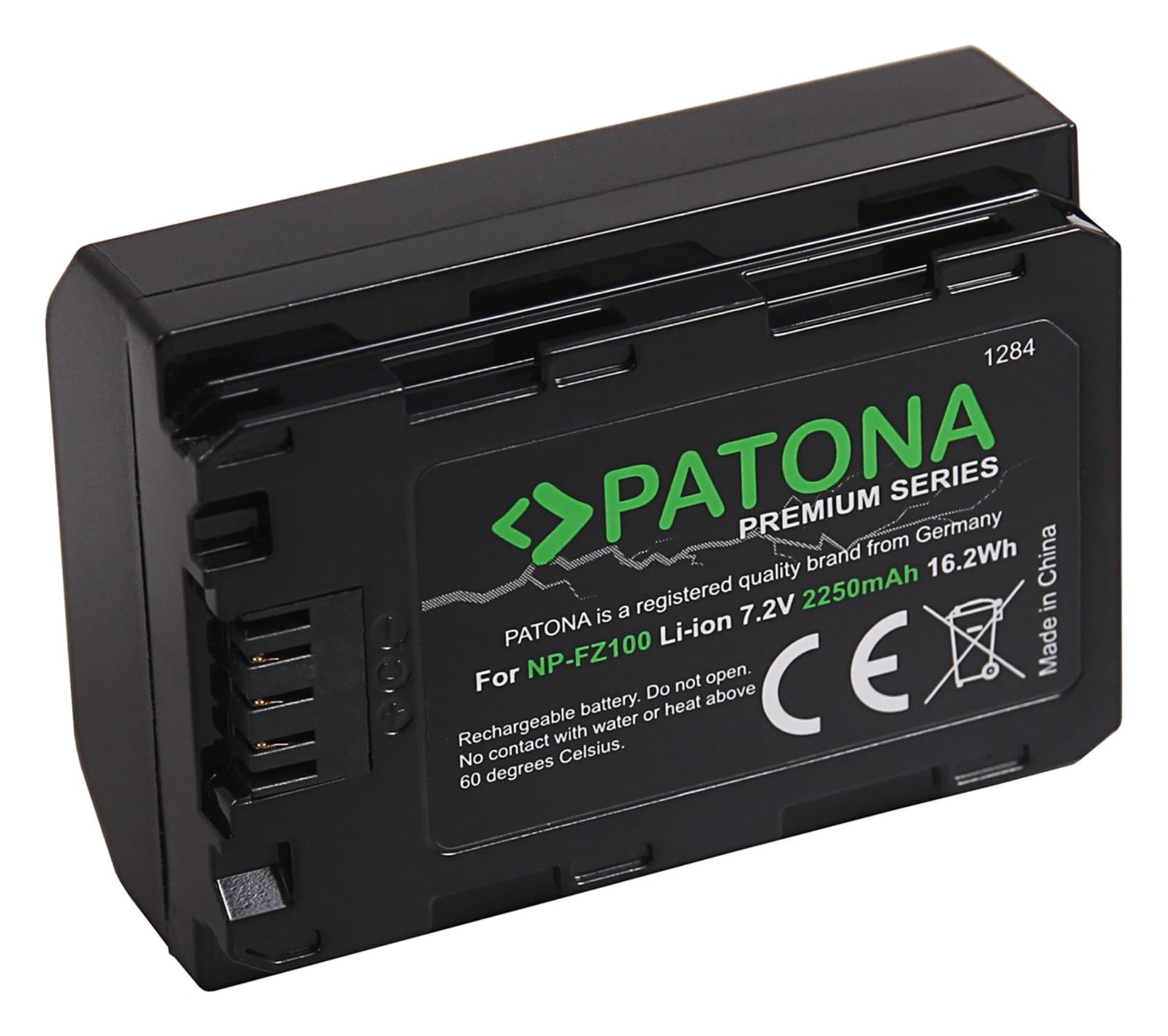 

Akumulator Patona Premium do Sony, NP-FZ100, 2250mAh, 7.2V 16,2Wh (Sanyo UL)