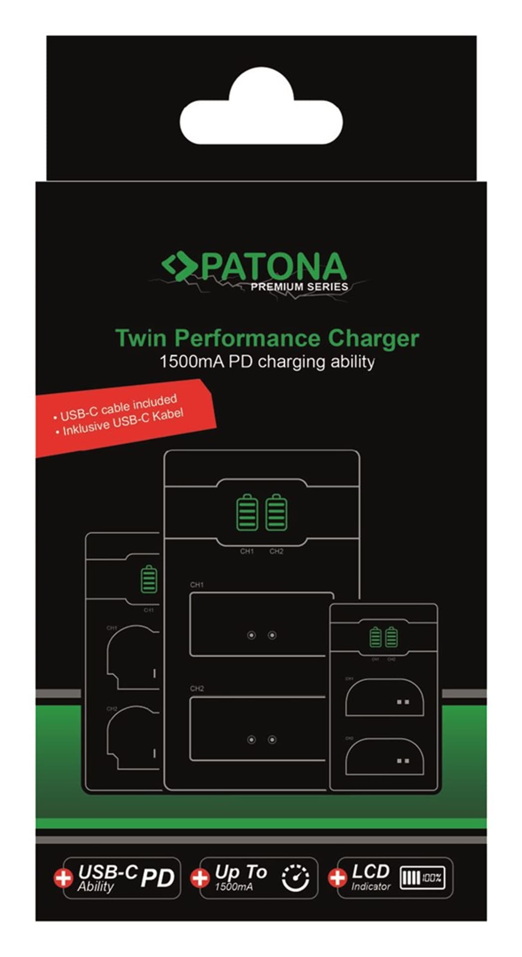 

Ładowarka Patona Premium Twin Performance PD do Nikon EN-EL15 z kablem USB-C
