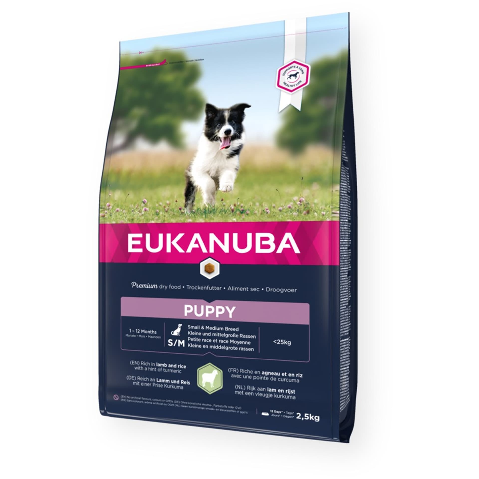 

Eukanuba puppy small and medium lamb and rice 2.5kg
