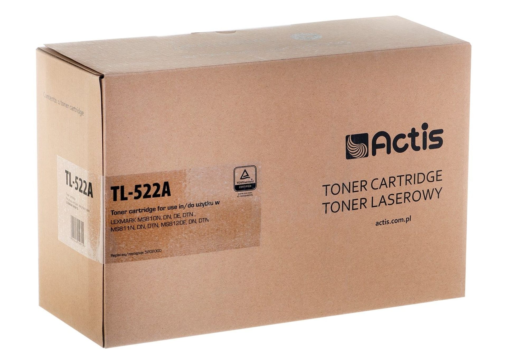 

SPB toner do Lexmark SB-522A (zamiennik Lexmark 52D2000; Supreme; 6000 stron; czarny)