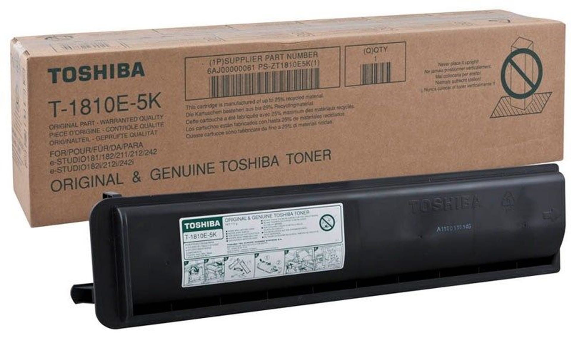 

Toshiba Toner T-1810E-5k Black