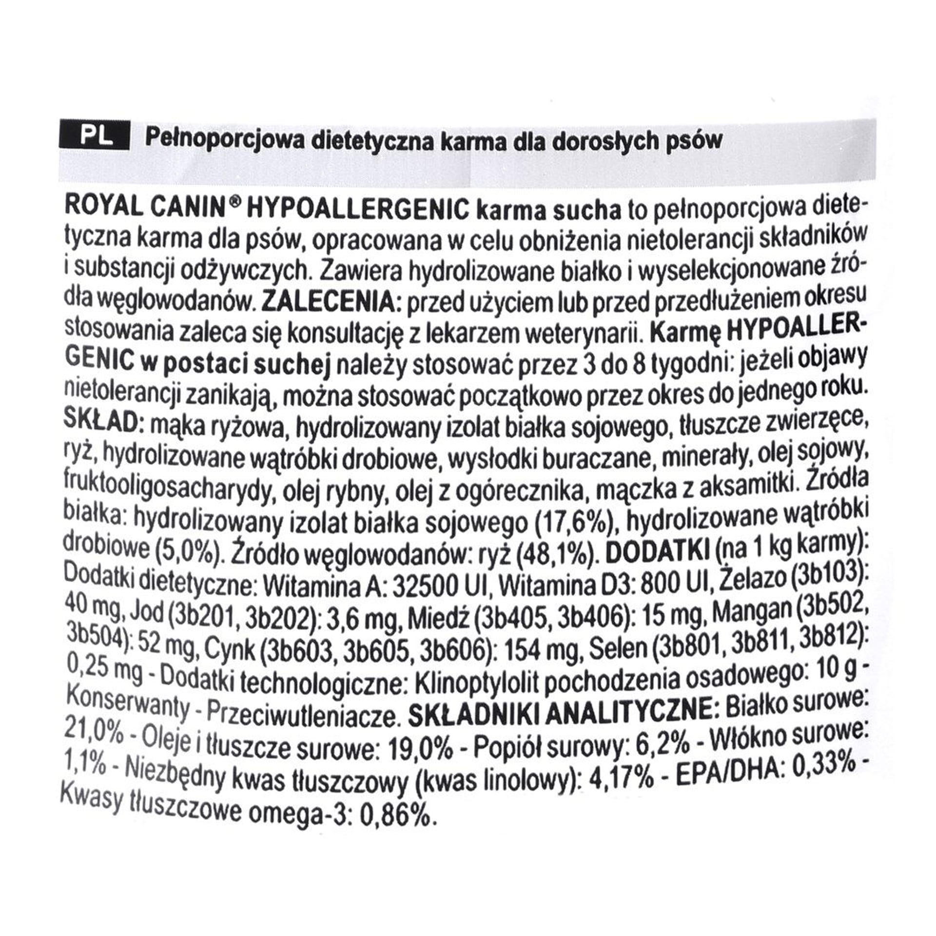 

Royal Canin Hypoallergenic 2kg