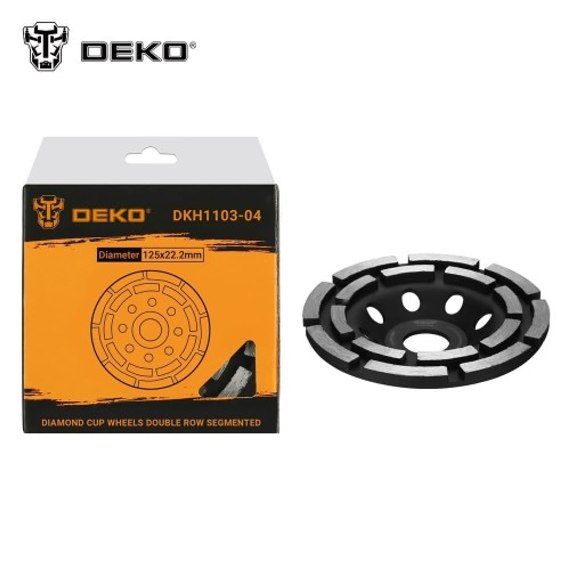 

DKH1103-04 Tarcza Diamentowa Garnkowa Segmentowa Podwójna 125 mm