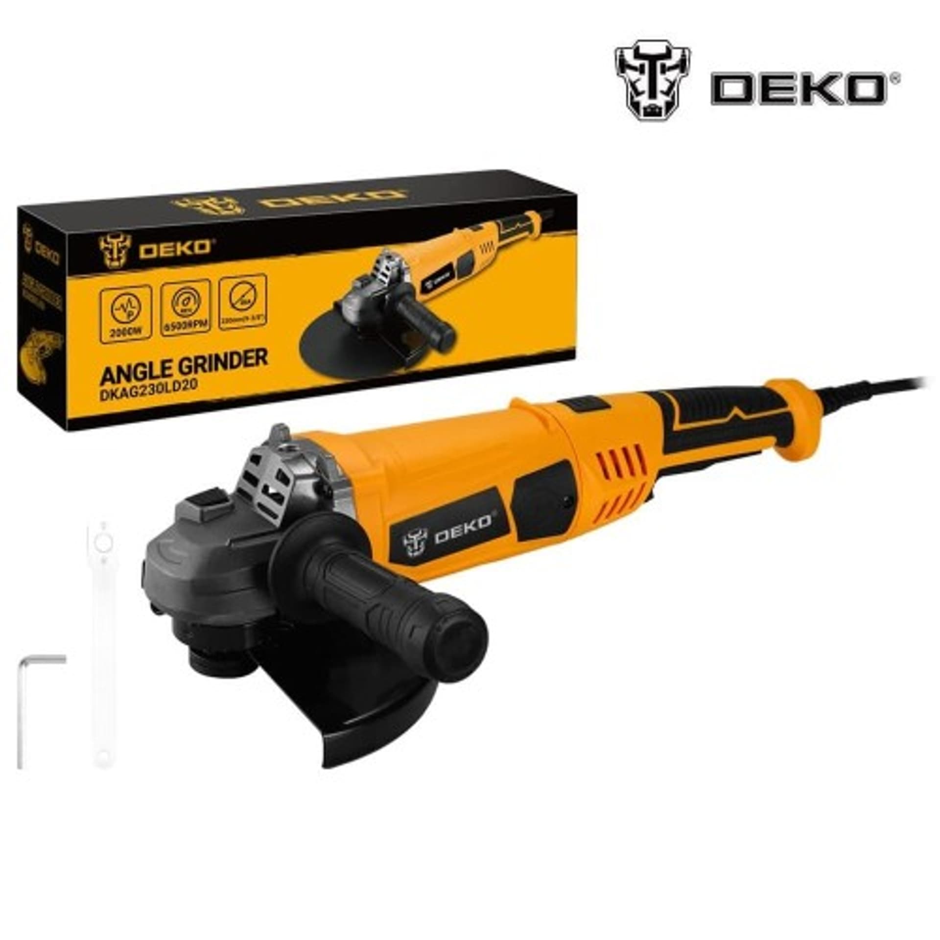 

DKAG230LD20 Szlifierka Kątowa 2000W 230mm