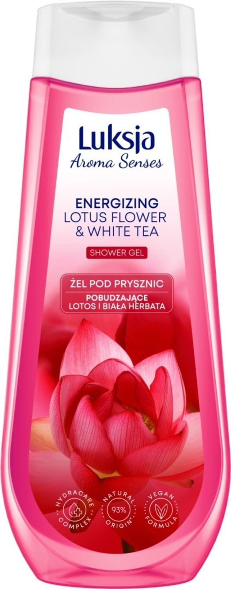 

Luksja Aroma Senses Pobudzający Żel pod prysznic - Lotos i Biała Herbata 500ml