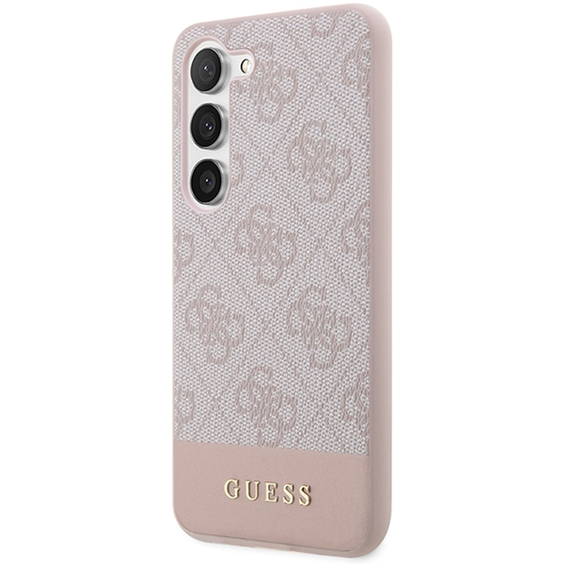 

Guess GUHCS23MG4GLPI S23+ S916 różowy/pink hard case 4G Stripe Collection