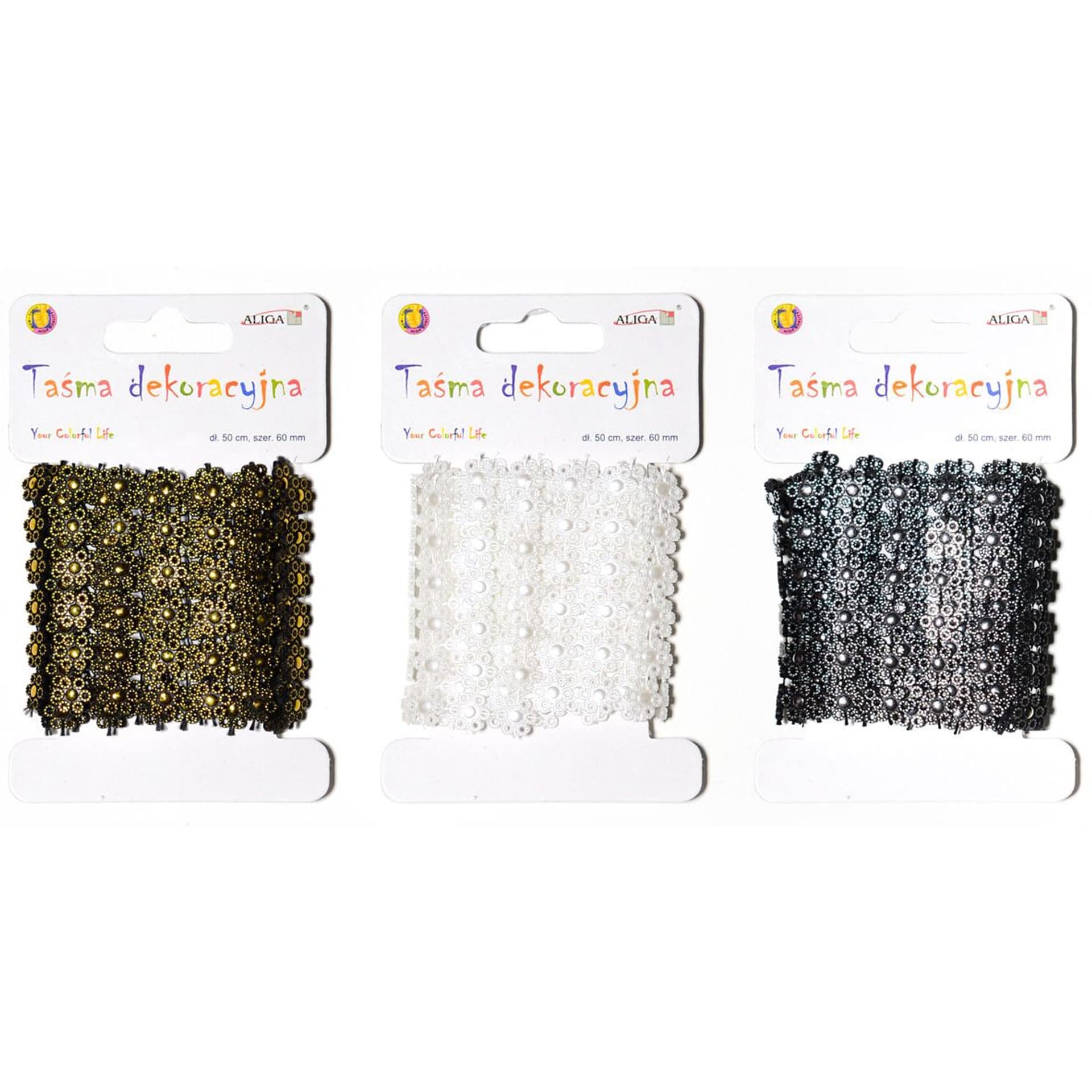 

Taśma dekoracyjna 6cm x 50cm TC-6749 ALIGA