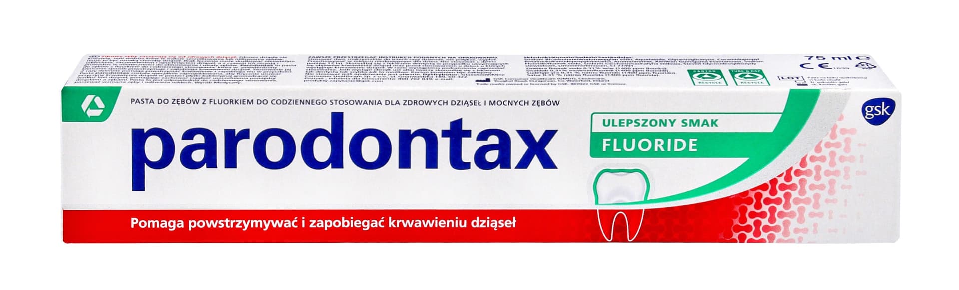 

GSK Parodontax Pasta do zębów Fluoride - ulepszony smak 75ml