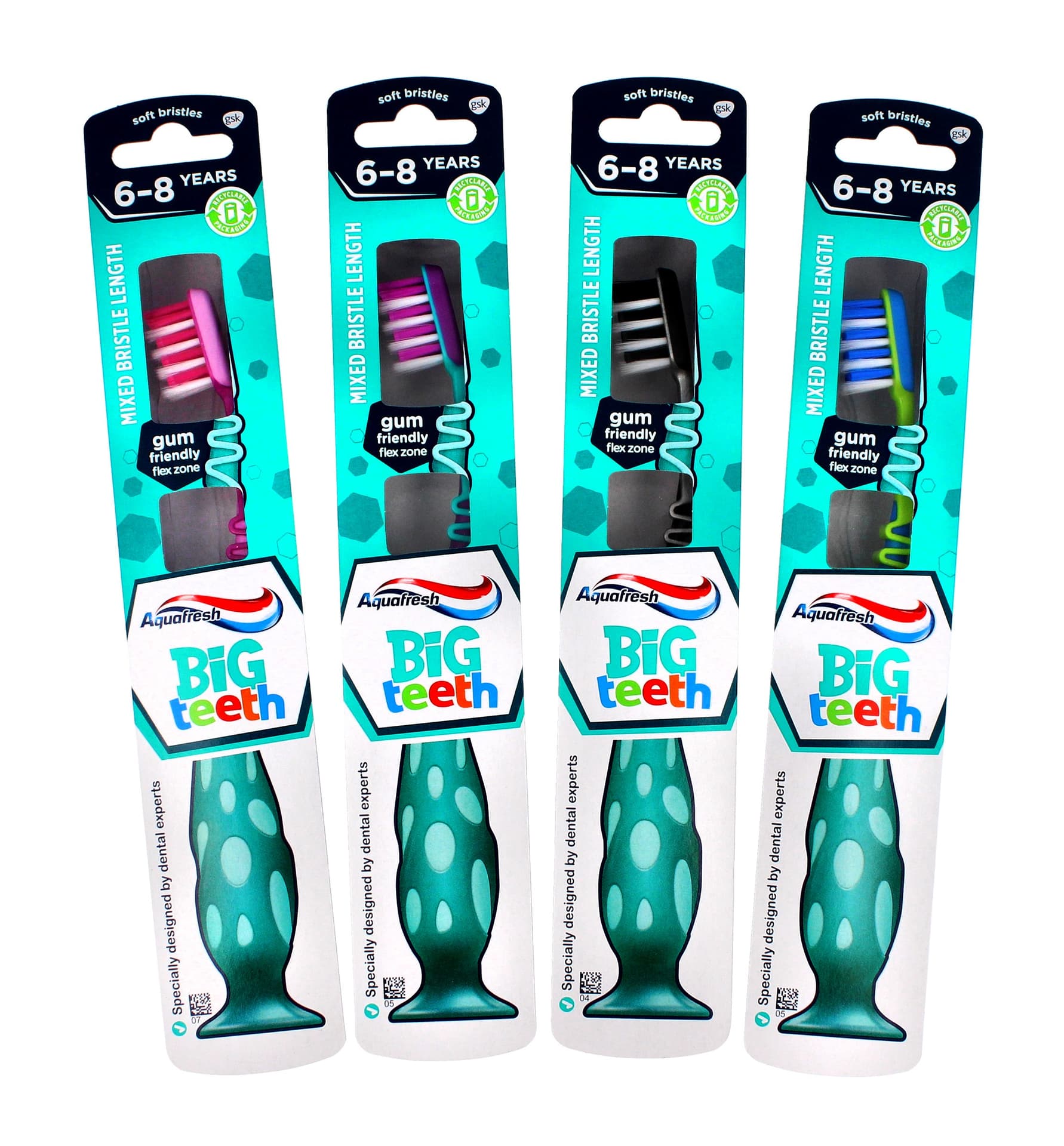 

Aquafresh Szczoteczka do zębów dla dzieci Big Teeth 6-8 lat 1szt (mix kolorów)