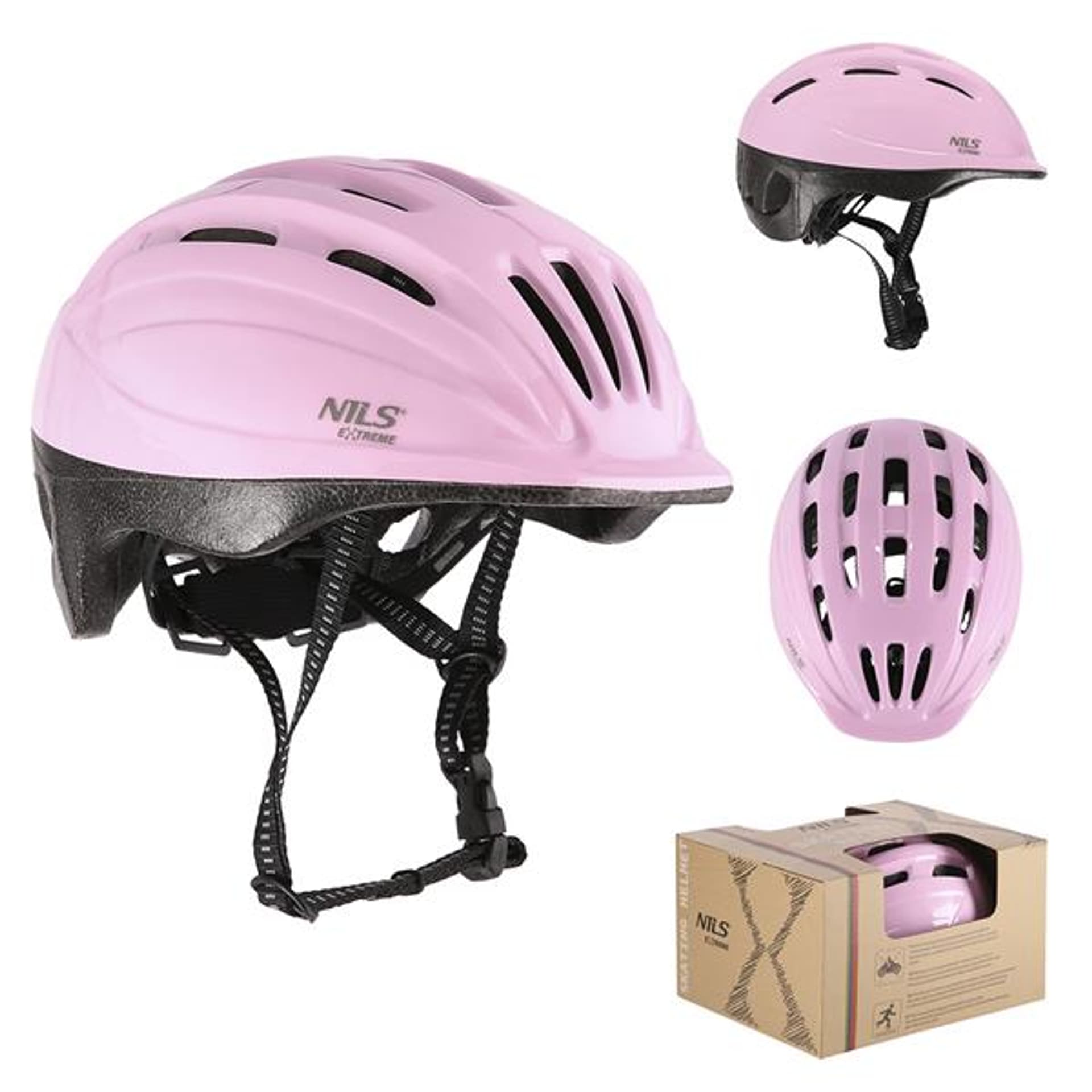 

MTV62J RÓŻOWY ROZM. S(48-52CM) KASK DZIECIĘCY NILS EXTREME, 48-52cm) kask dziecięcy nils extrem