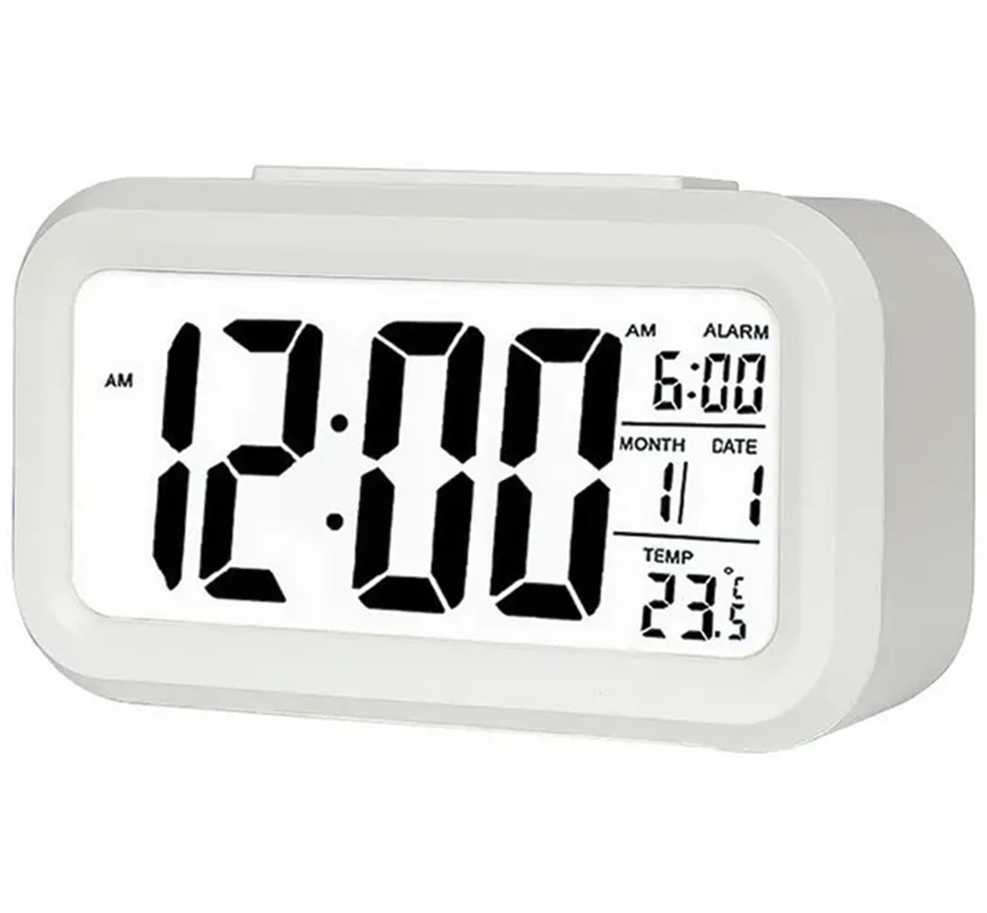 

AK240C Cyfrowy budzik white led biały