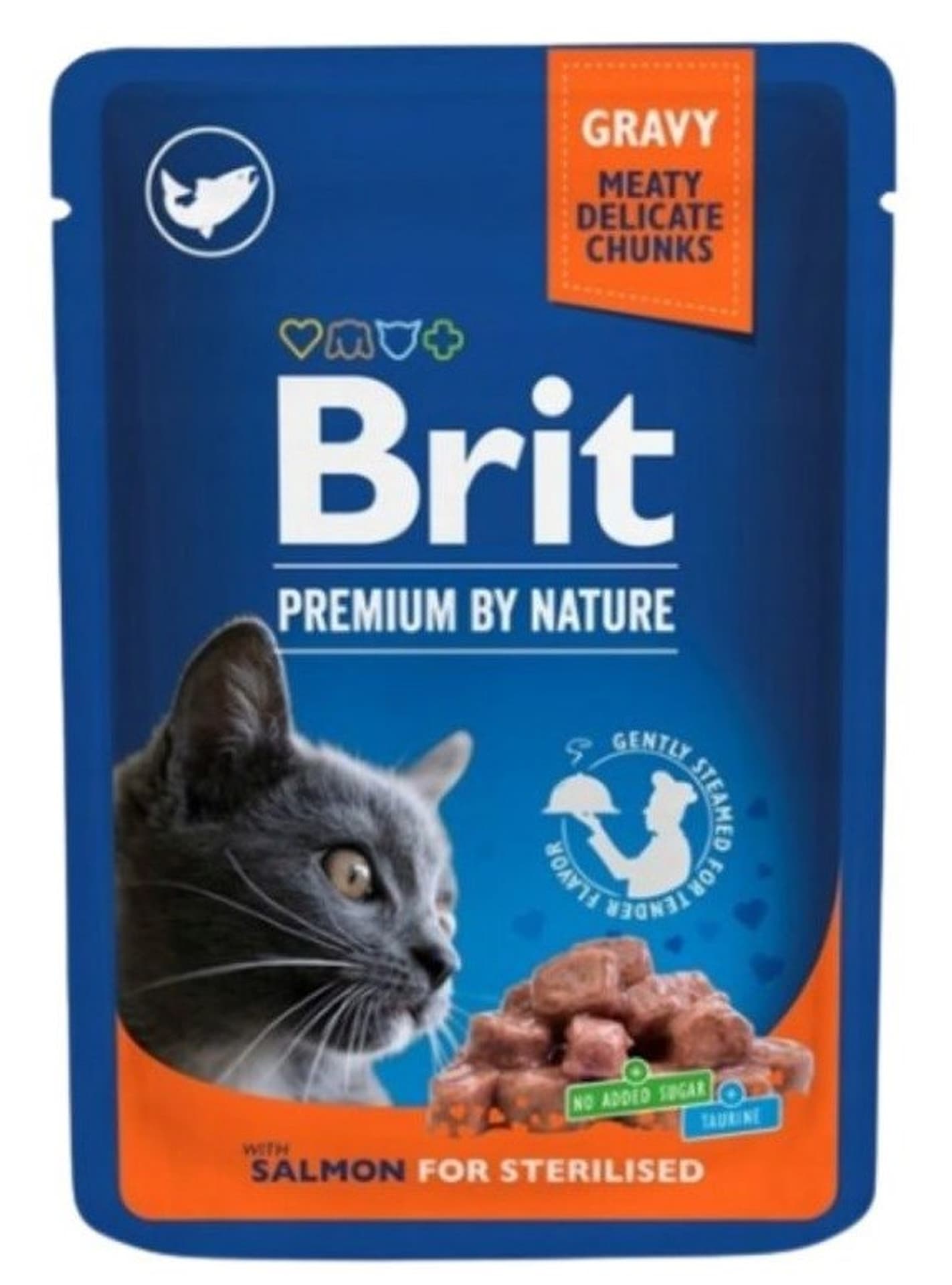 

Brit Premium By Nature Cat Sterilised Salmon sos saszetka 100g