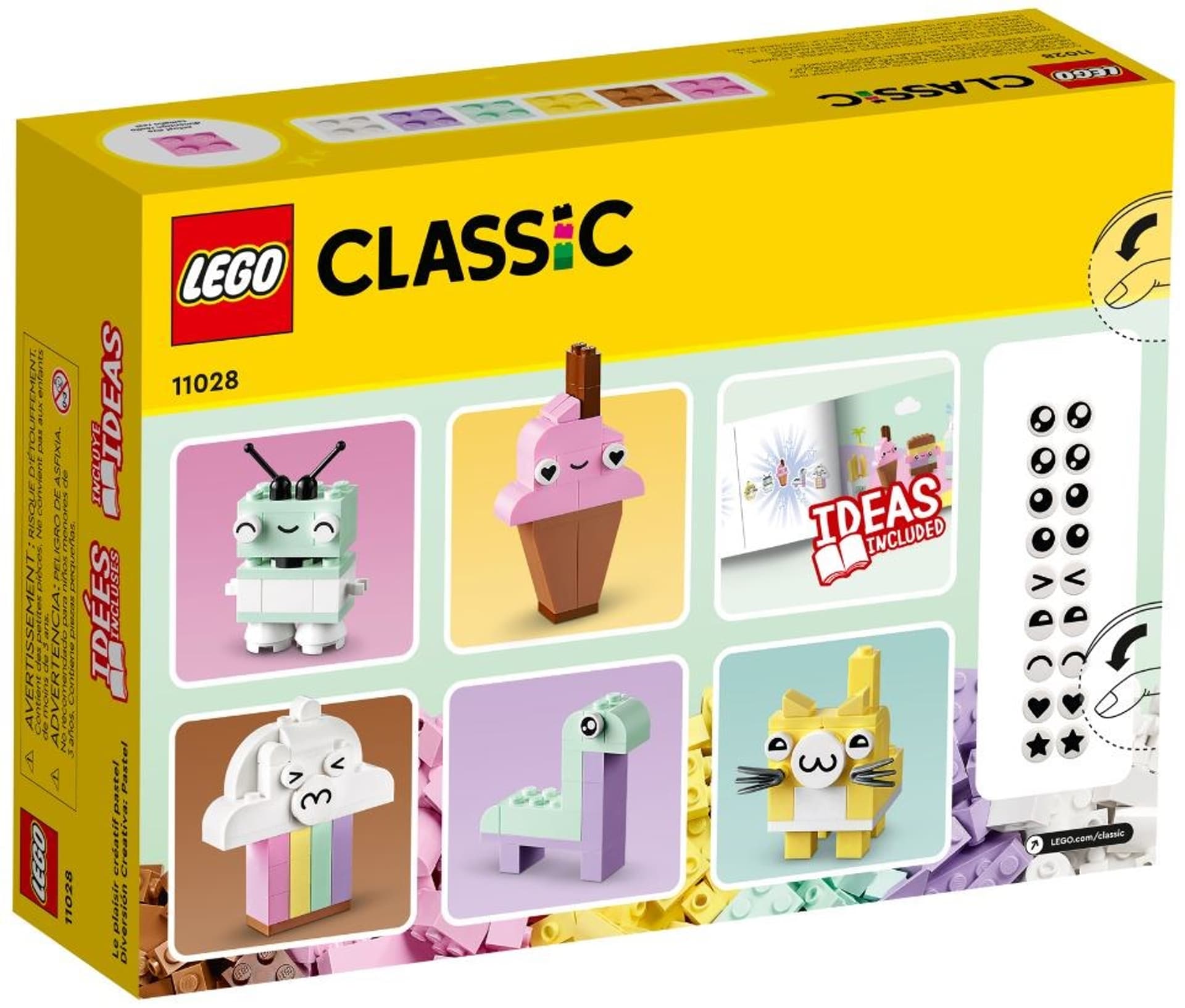 

LEGO Classic 11028 Kreatywna zabawa pastelowymi kolorami