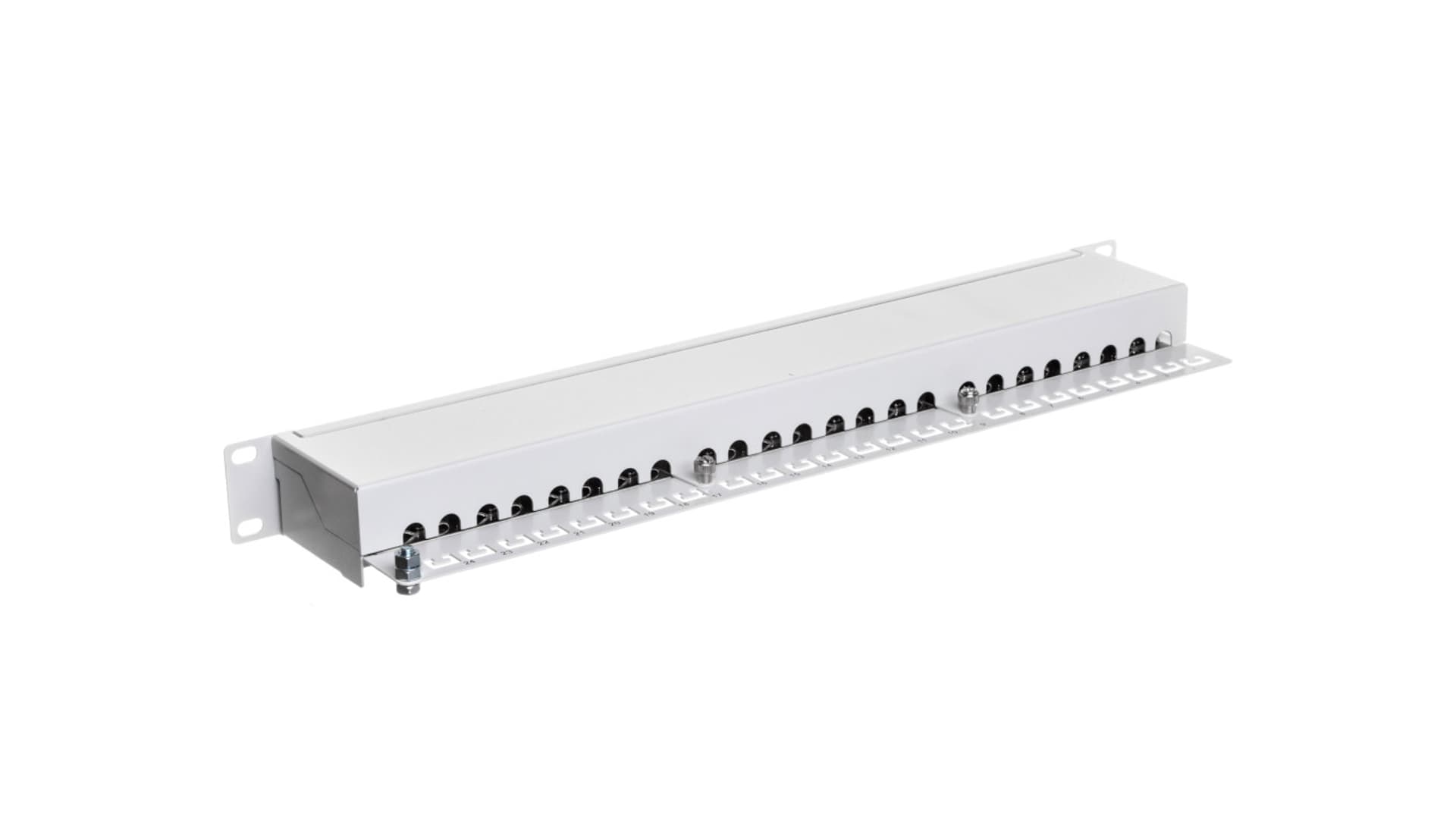 

Patch panel kompletny 19 cali 24x RJ45 S/FTP kat. 6 1U szary (RAL 7035) DN-91624S, Ral 7035) dn-91624