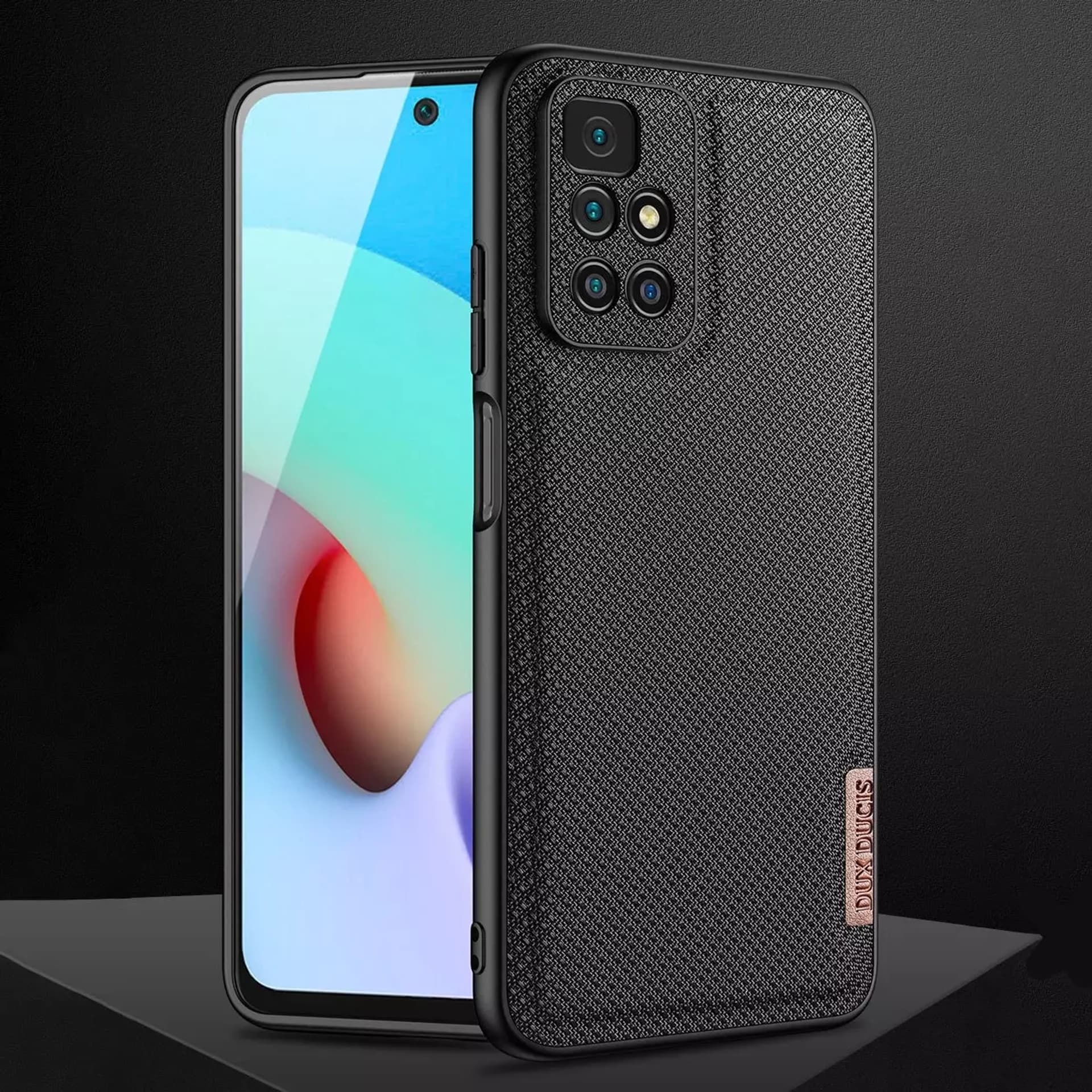 

Dux Ducis Fino etui pokrowiec pokryty nylonowym materiałem Xiaomi Redmi 10 niebieski