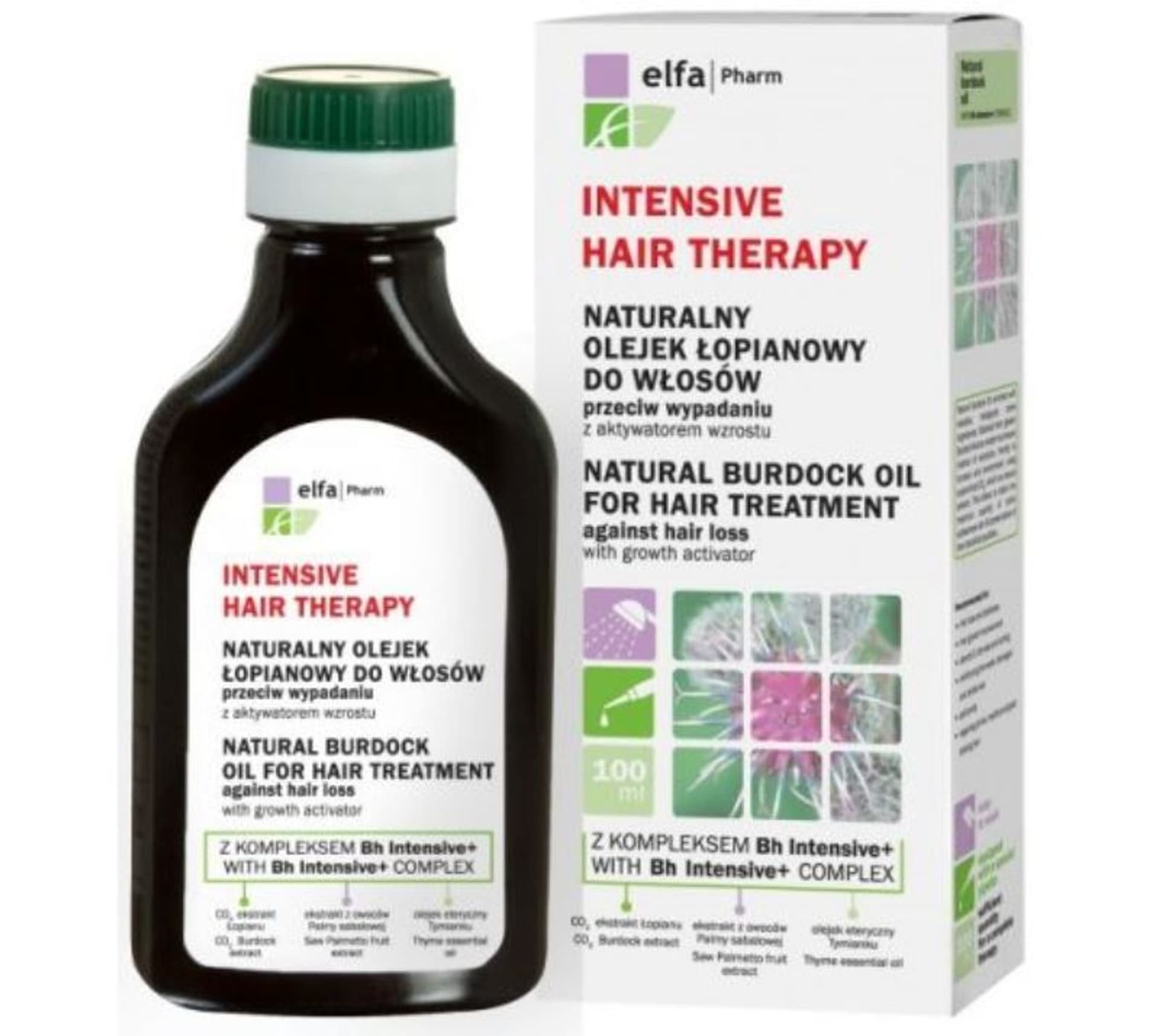 

Elfa Pharm Intensive Hair Therapy Olejek łopianowy przeciw wypadaniu włosów 100ml