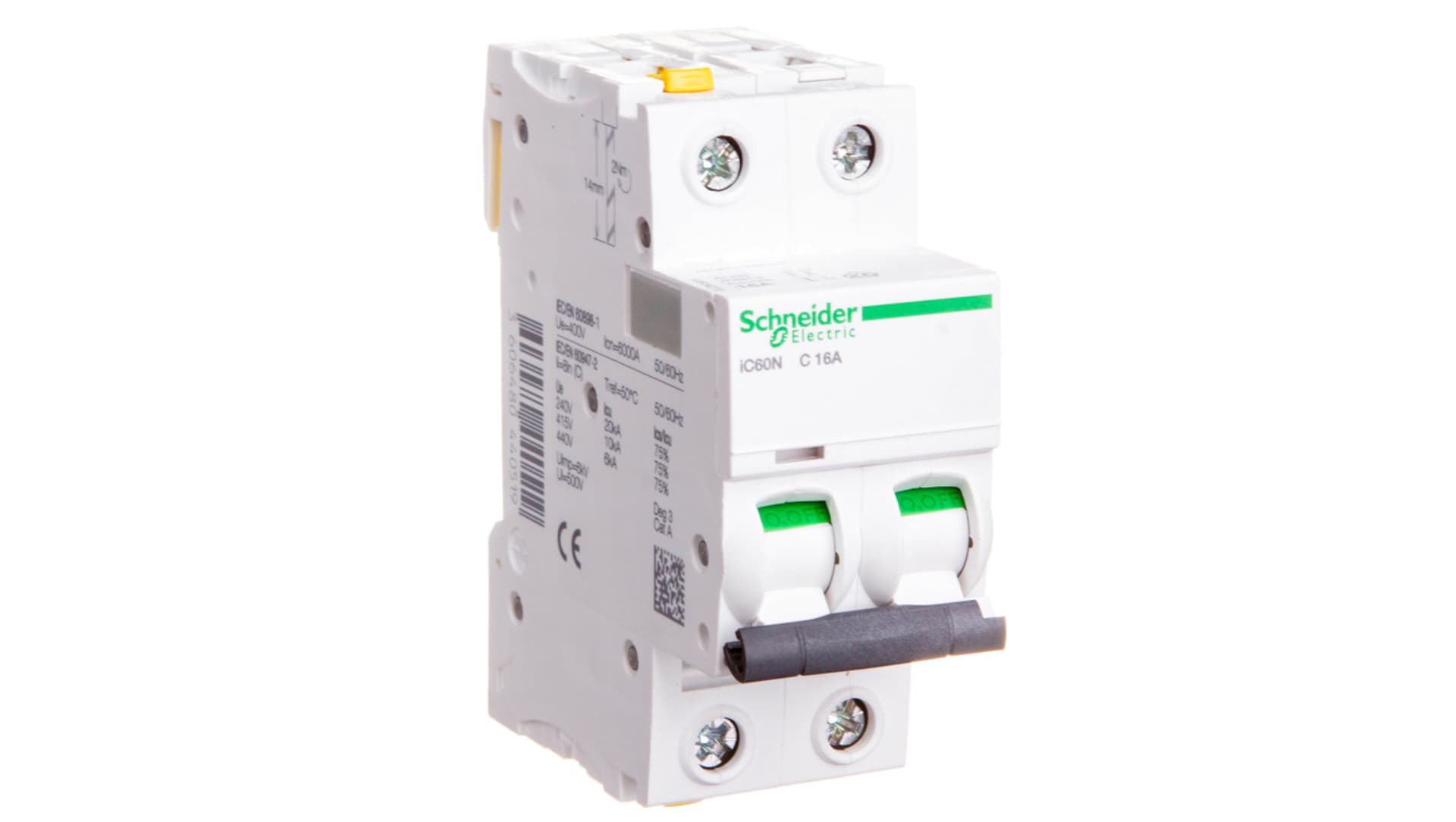 

Wyłącznik nadprądowy 2P C 16A 6kA AC iC60N-C16-2 A9F04216