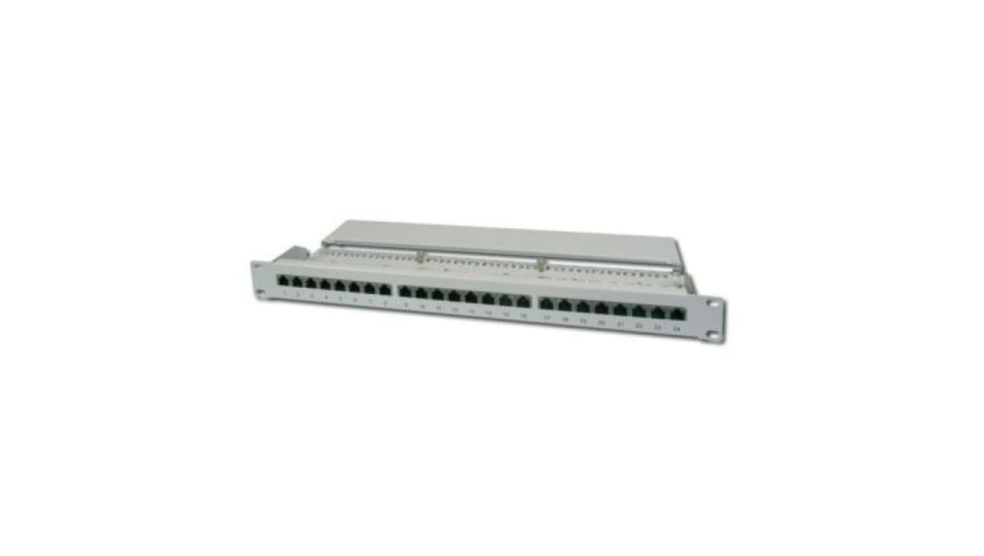 

Patch panel kompletny 19 cali 24x RJ45 S/FTP kat. 5e 1U szary (RAL 7035) DN-91524S, Ral 7035) dn-91524