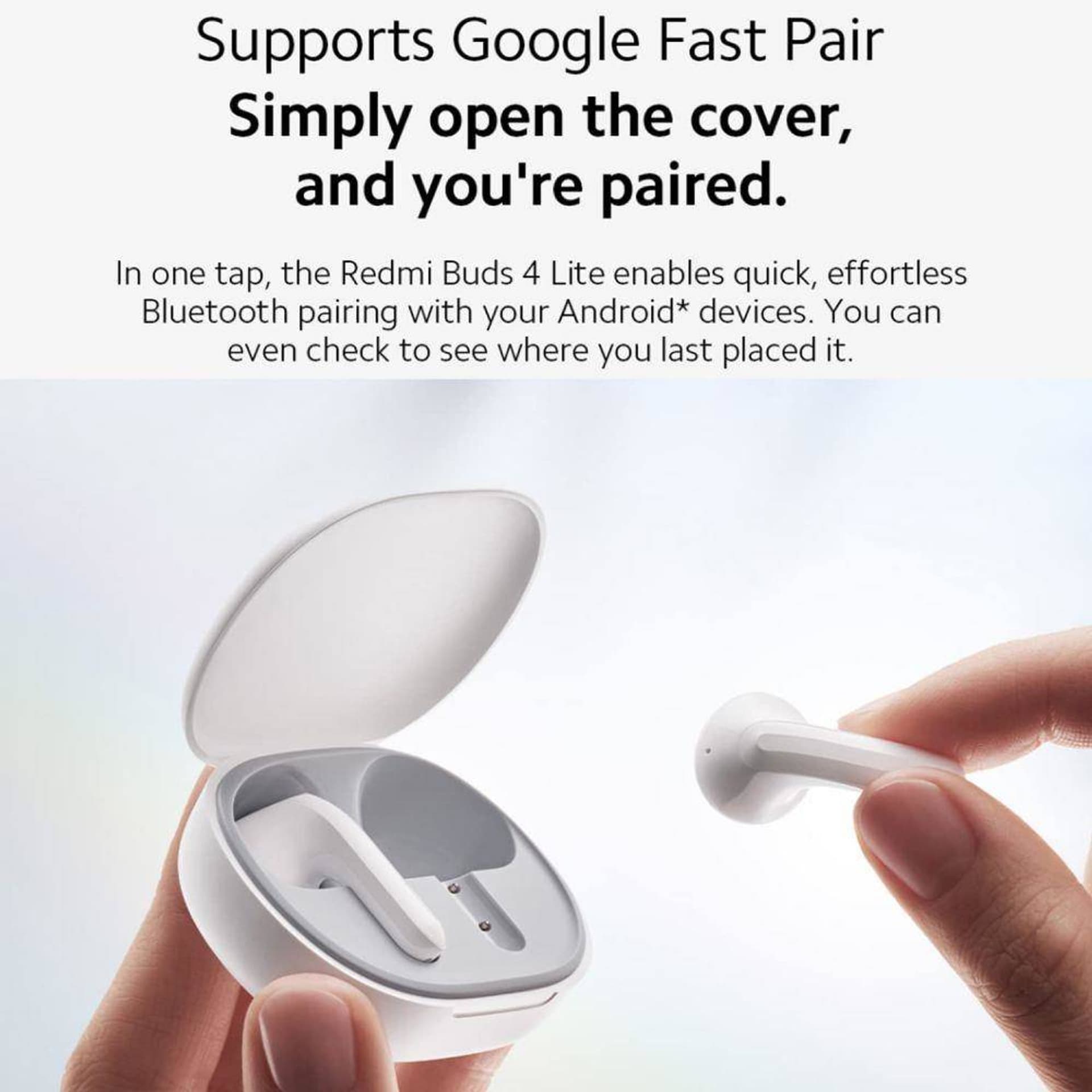 

XIAOMI REDMI BUDS 4 LITE WIRELESS EARPHONE WHITE