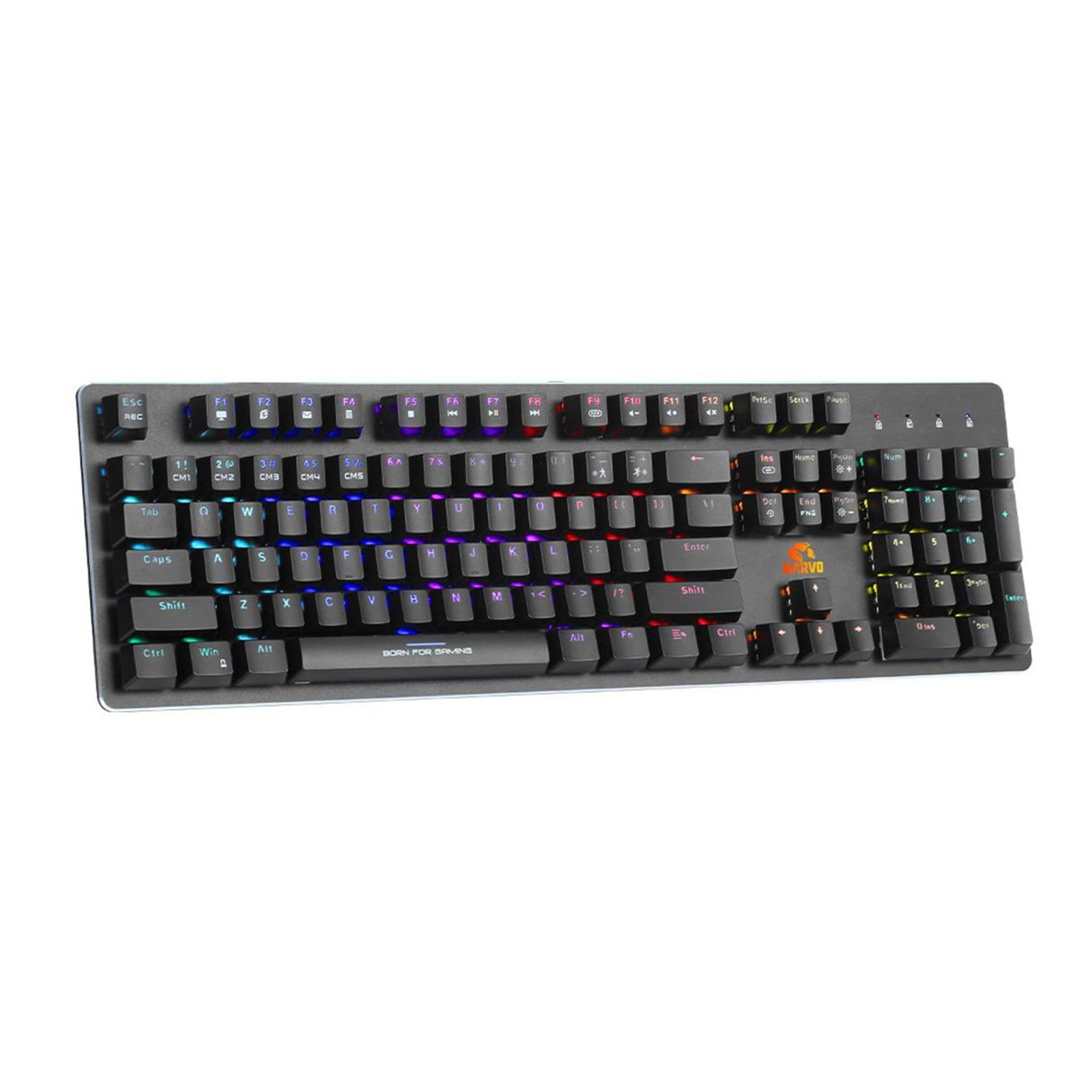 

Marvo KG945, Klawiatura optyczna US, do gry, wodoodporny rodzaj przewodowa (USB), czarna, optyczna, RGB podświetlenie, Usb)/czarna/optyczna/rgb podświetleni