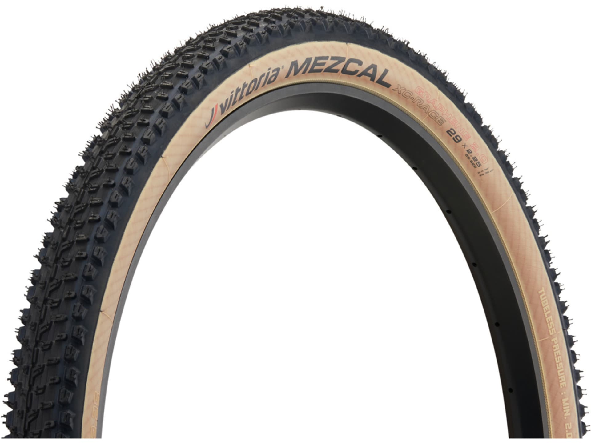 

Opona MTB Vittoria Mezcal G2.0 29x2.25, czarno-beżowa zwijana, TLR