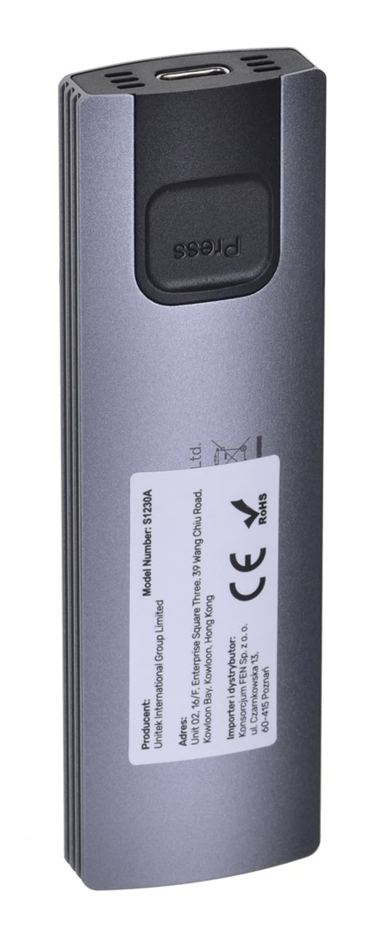 

UNITEK OBUDOWA DYSKU M.2 NVME/SATA 10 GBPS, S1230A