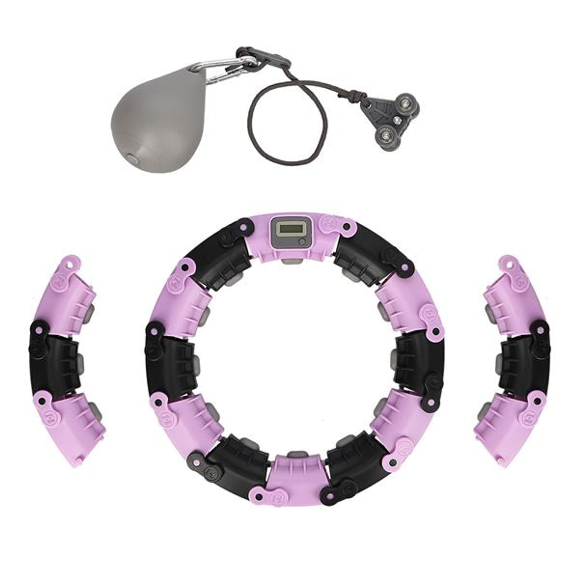 

FH03 VIOLET/BLACK HULA HOP Z OBCIĄŻNIKIEM I LICZNIKIEM