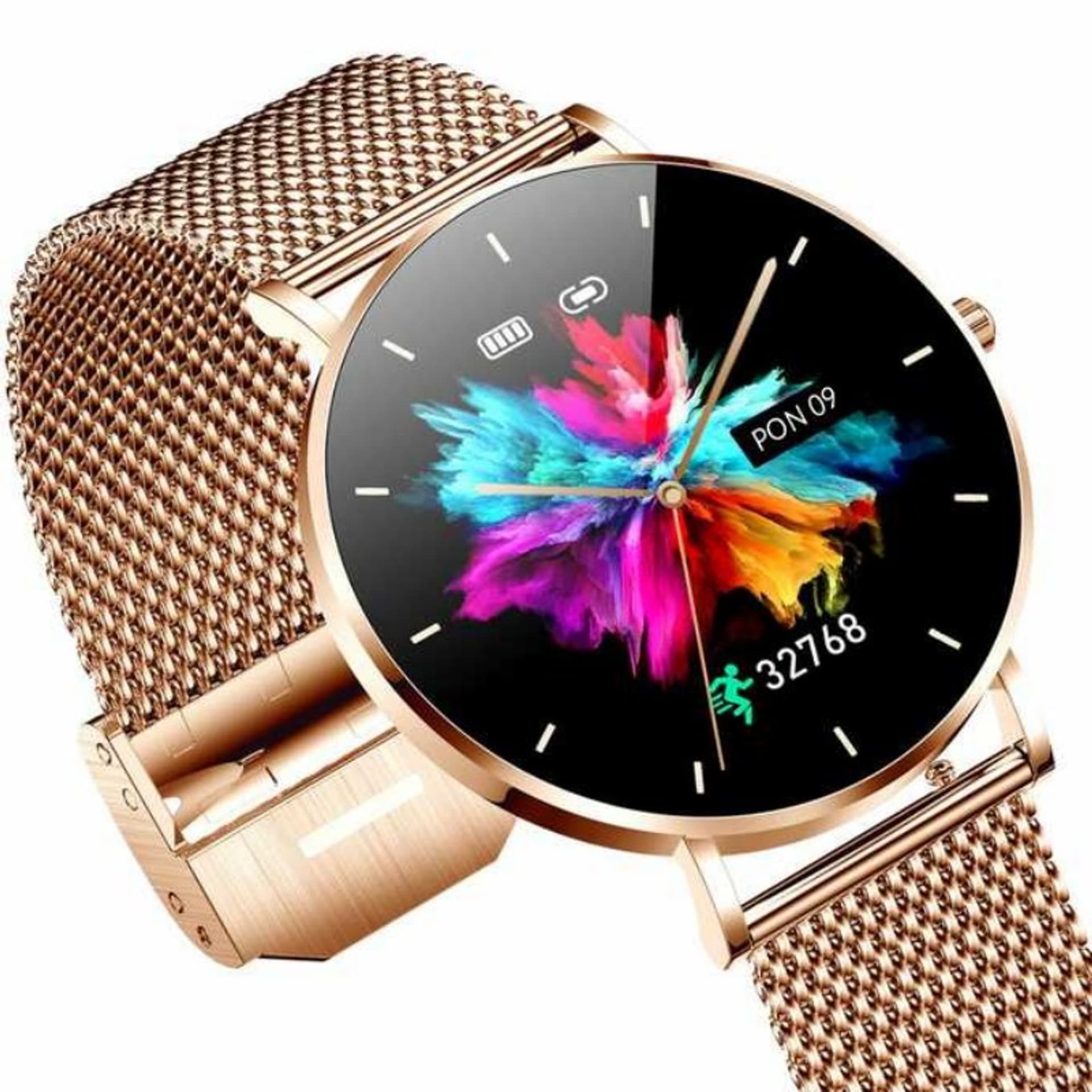

MANTA Smartwatch damski Alexa złoty