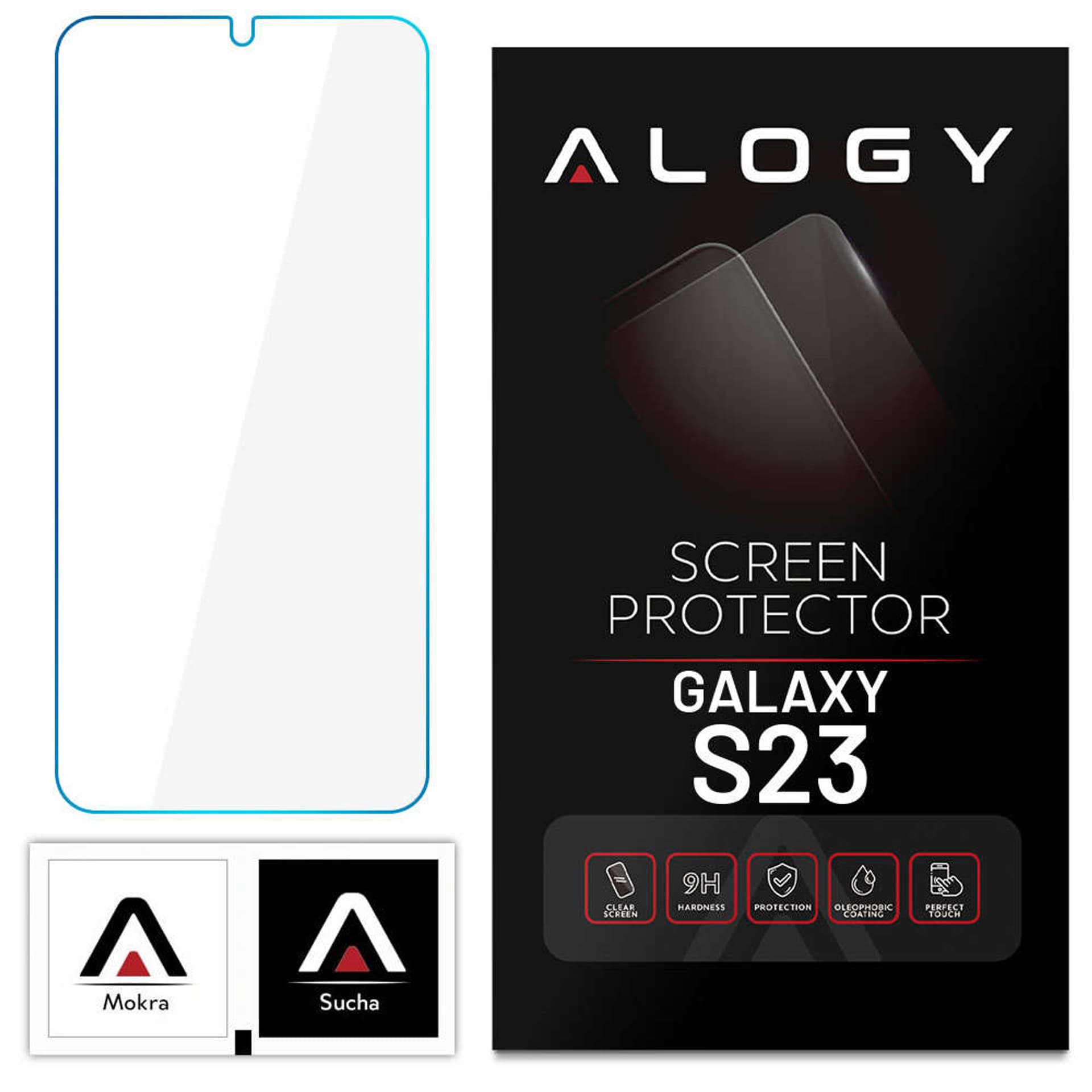 

Alogy Glass Pack 3x Szkło hartowane na ekran 9h + Szkło na obiektyw do Samsung Galaxy S23+ Plus