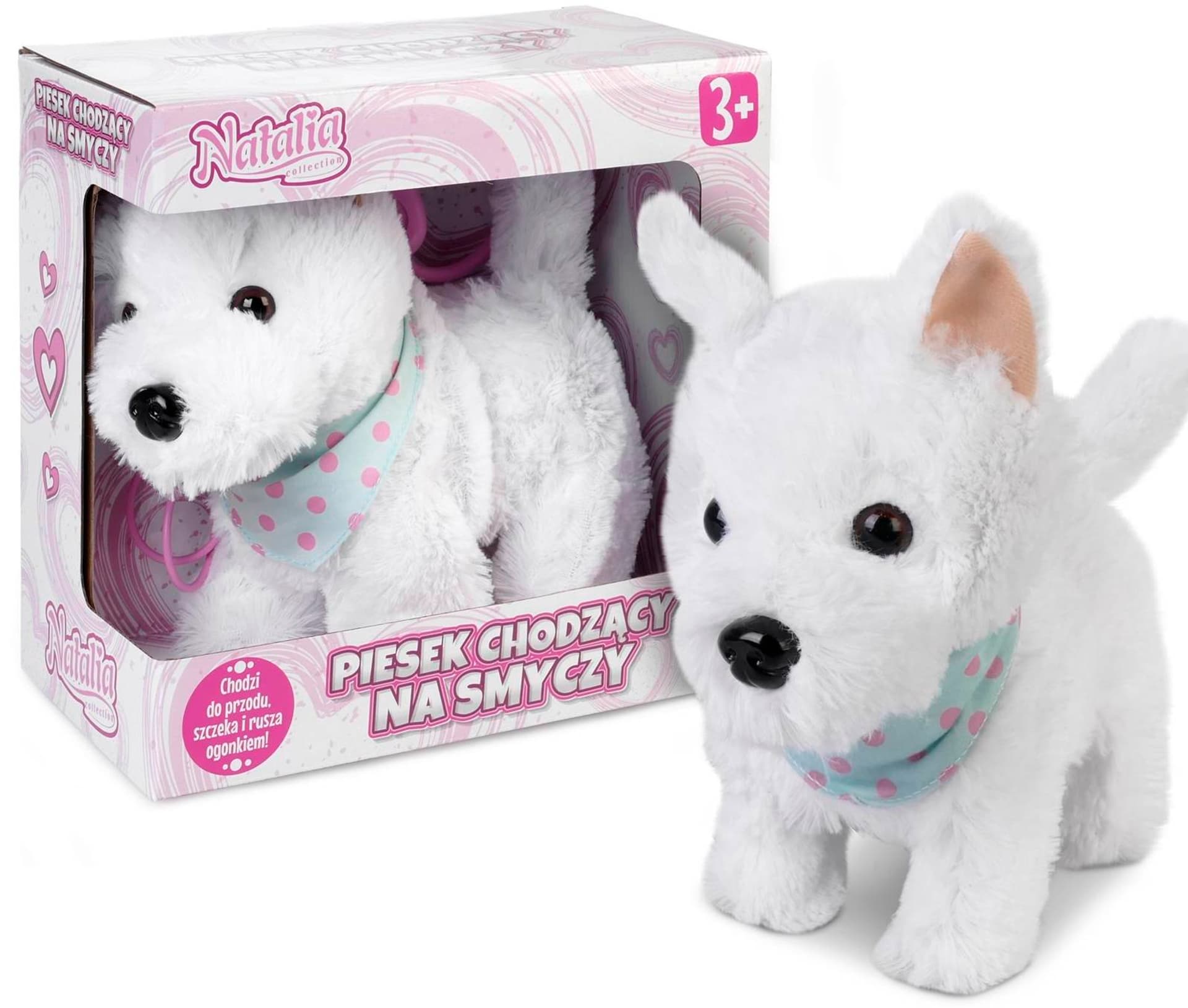

PIESEK INTERAKTYWNY CHODZĄCY NA SMYCZY HUSKY CHODZ
