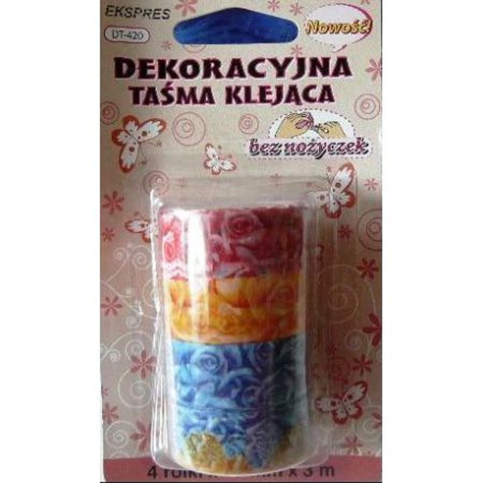 

Taśma dekoracyjna RÓŻE 15x3(4) DT-420 DTA 15007, 4) dt-420 dta 1500