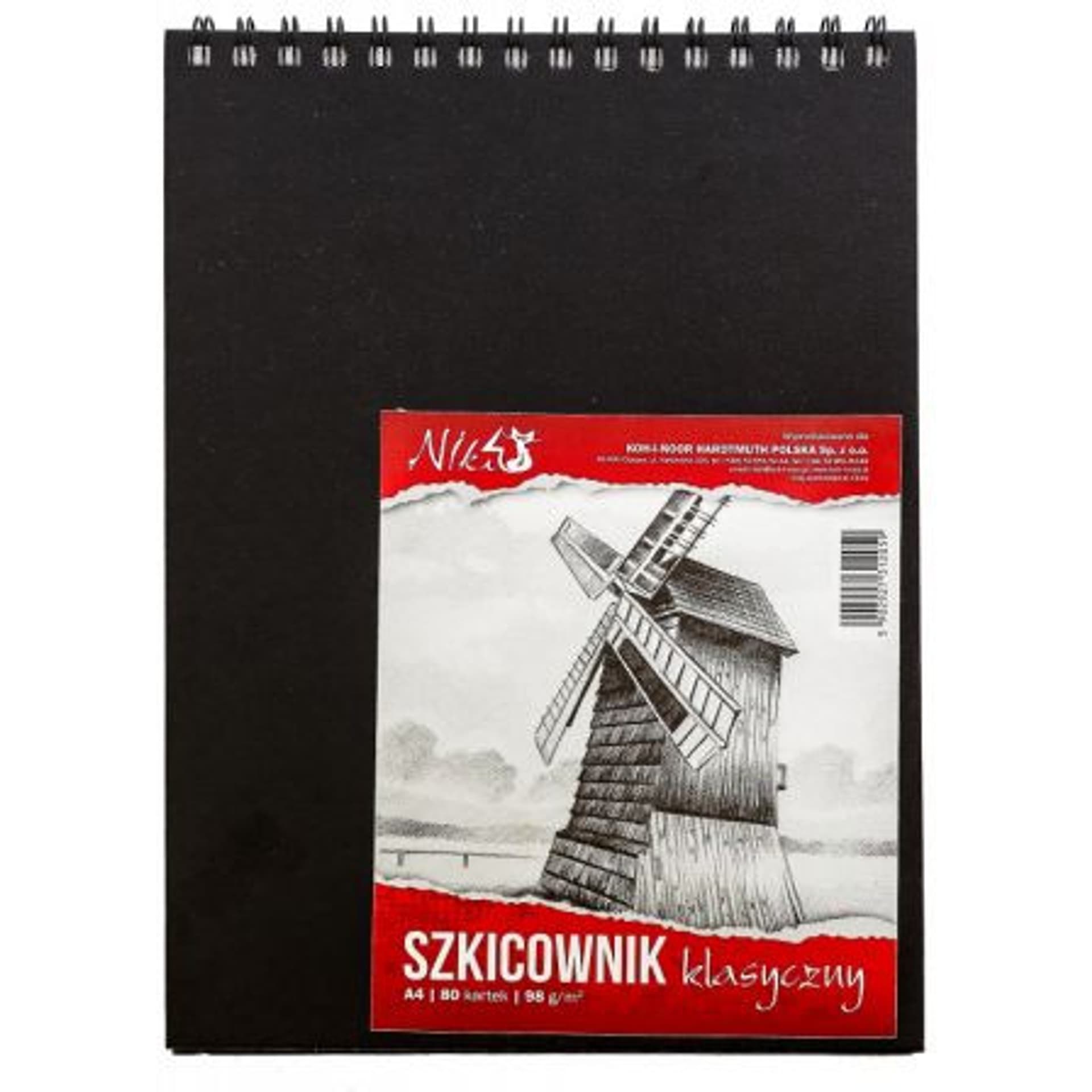 

Szkicownik A4 98g. 80k.spirala po krótkim boku BLO-SZA498 KOH-I-NOOR