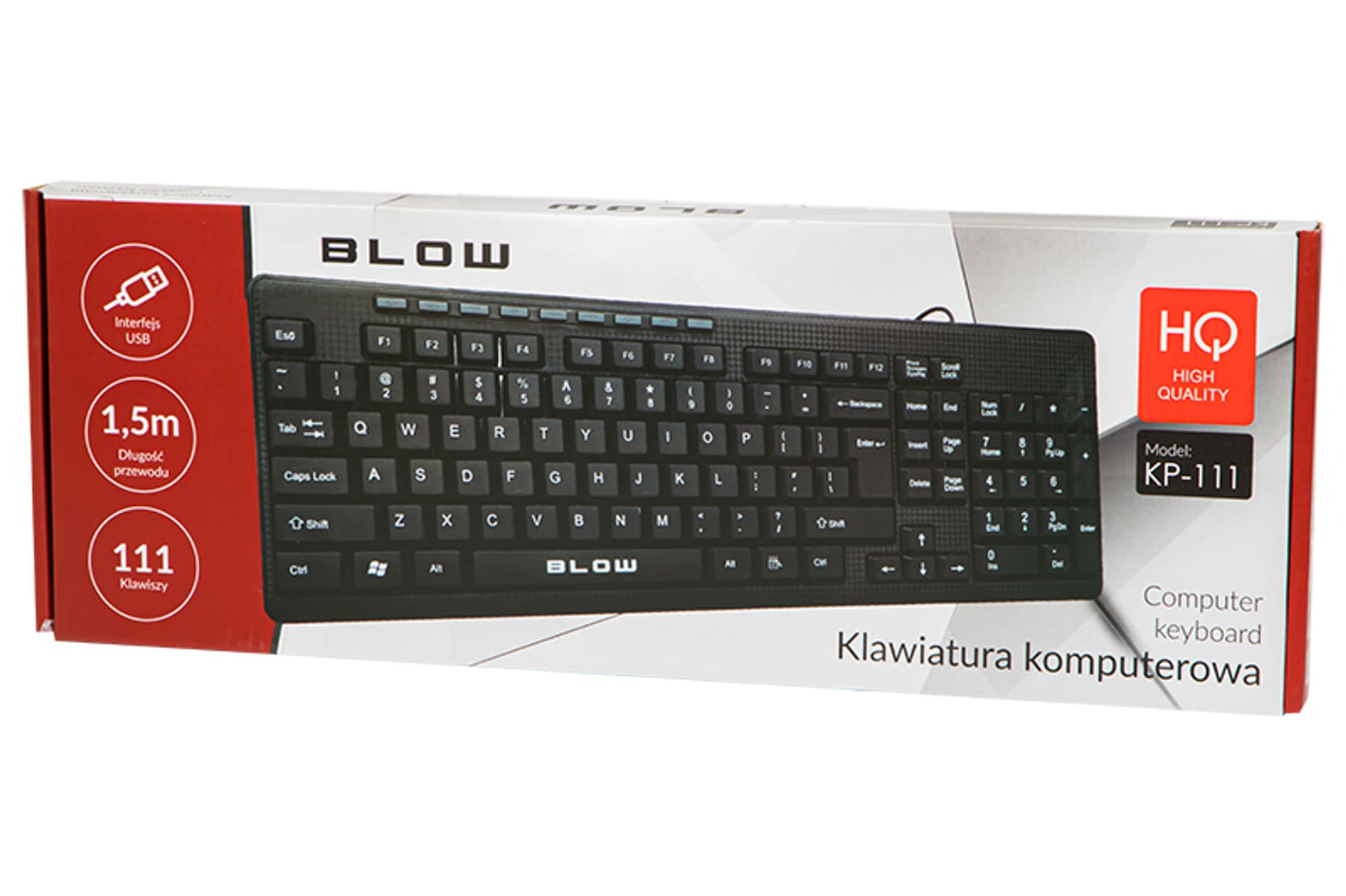 

84-209# Klawiatura blow kp-111 usb czarna