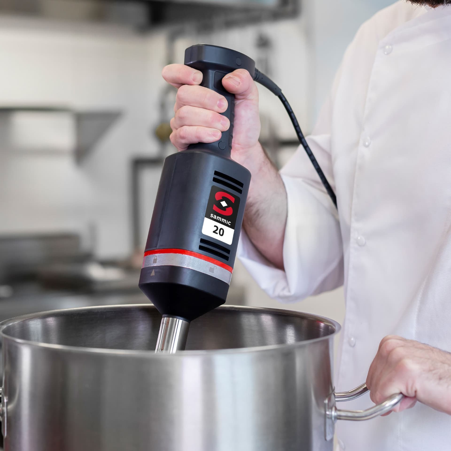 

Mikser blender ręczny z ramieniem miksującym rozdrabniającym XM-21 300 W - Sammic 3030625