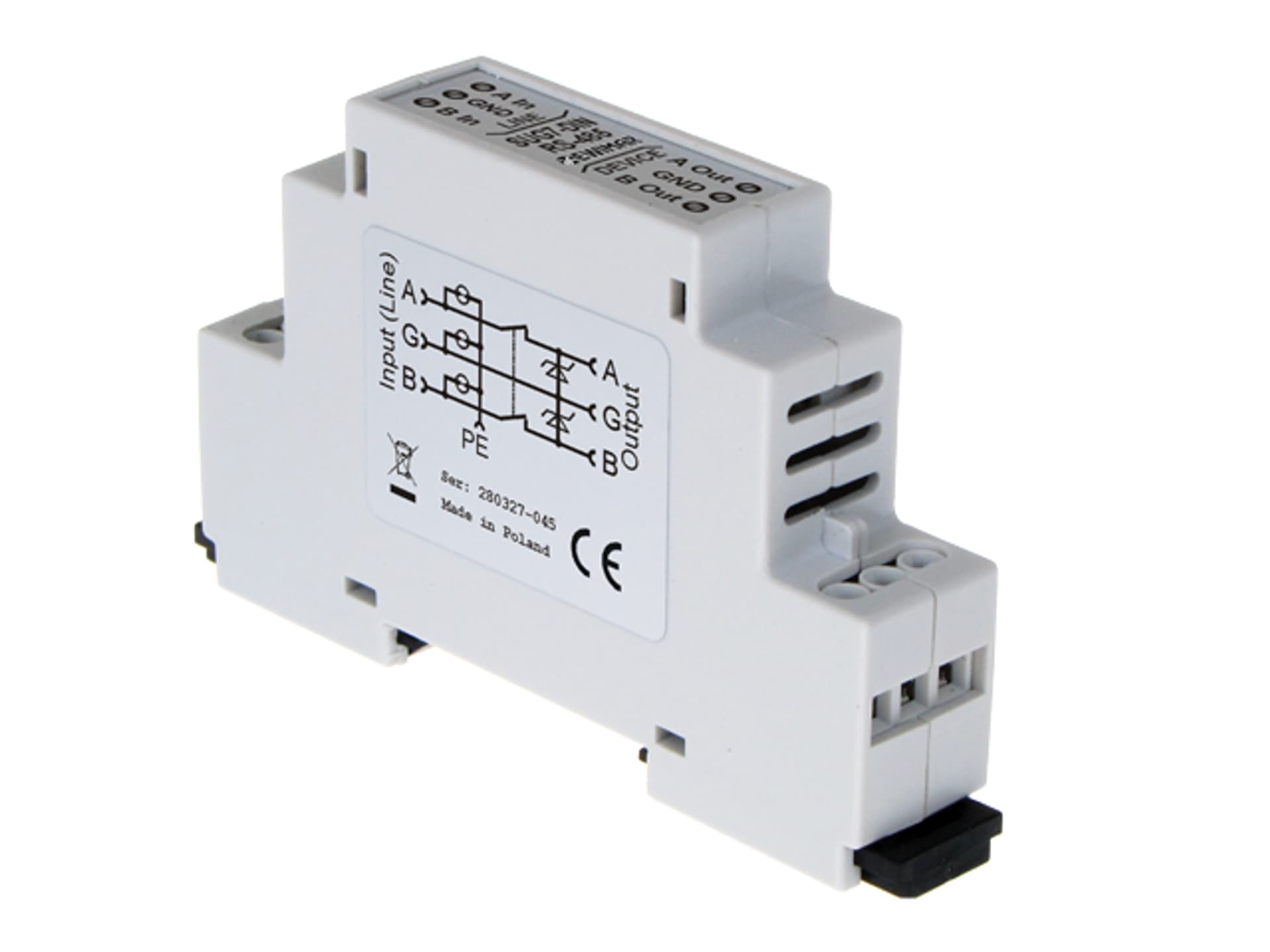 

Ogranicznik przepięć do RS-485 EWIMAR SUG-7-DIN / RS-485