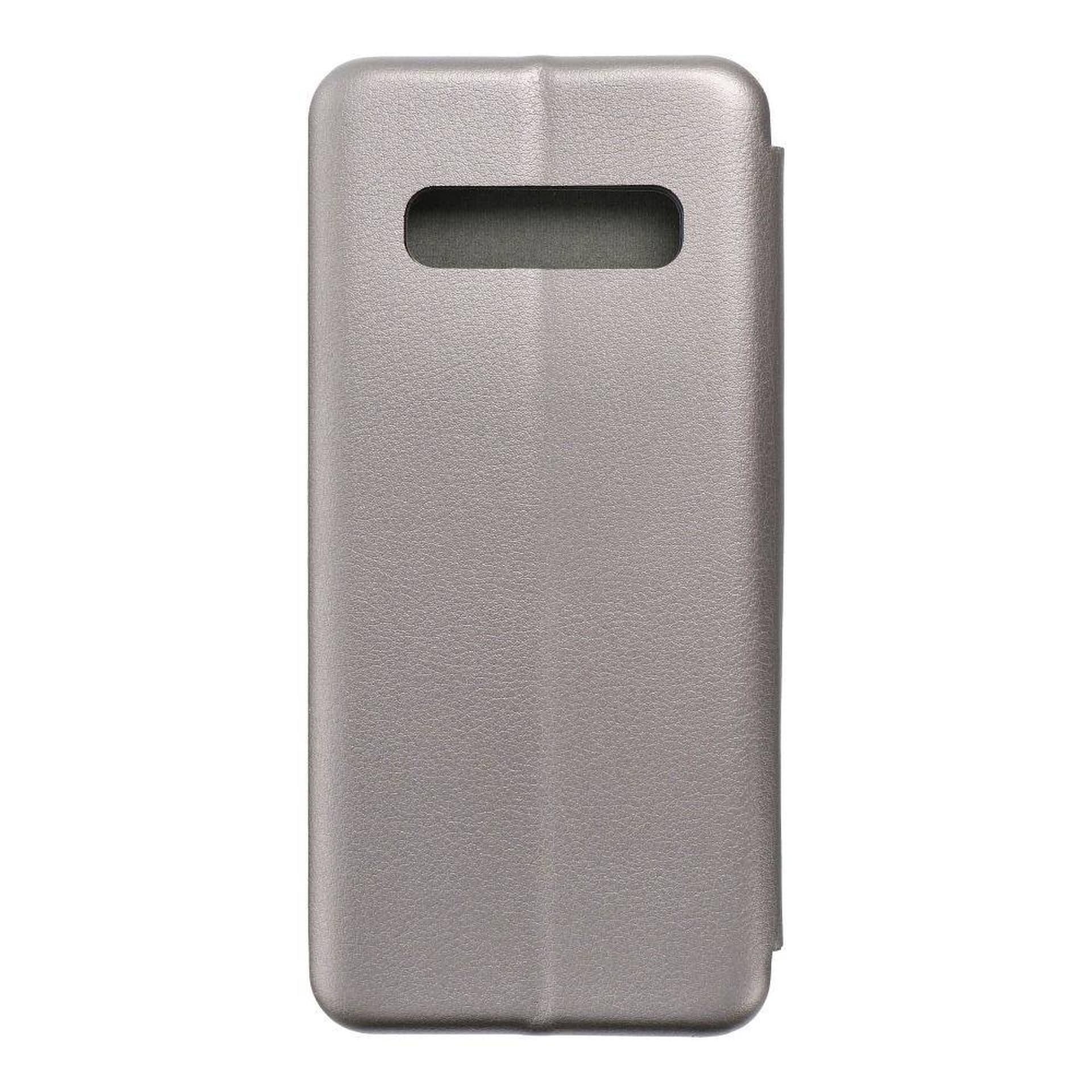

Etui SAMSUNG GALAXY S10+ Portfel z Klapką Skóra Ekologiczna Flip Elegance Magnetyczny szare